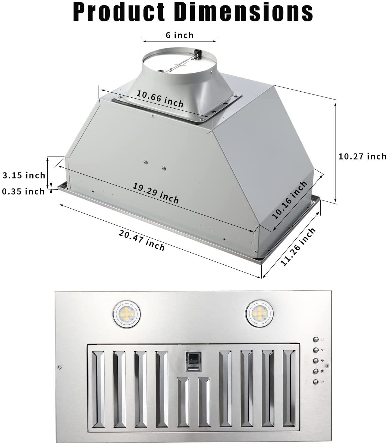 Maocao Hoom BH-AS4GV Undercabinet-Range-Hoods - View #4