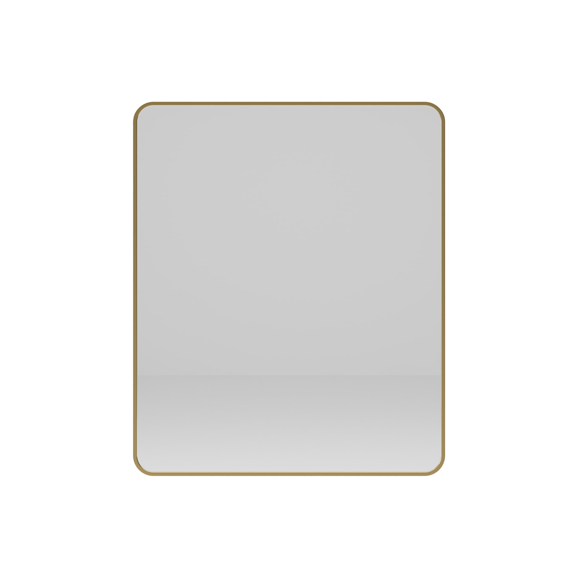 Fresca FMR473036BG Reece 30-Inches W x 36-Inches H Rectangle Brushed Gold Framed Wall Mirror