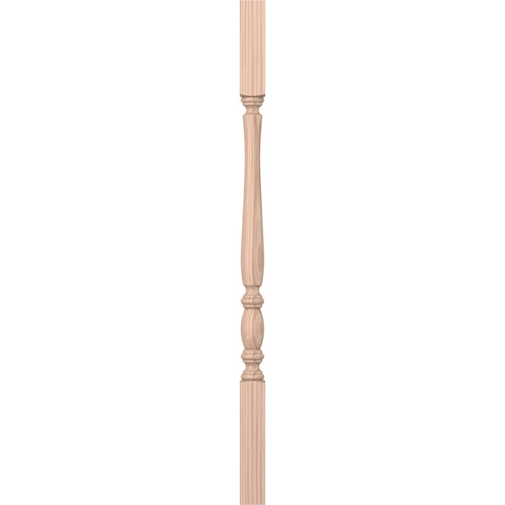 L.J. Smith Stair Systems LJP-2105-B 34 34-in x 1.75-in Unfinished Beechwood Square Top Stair Baluster