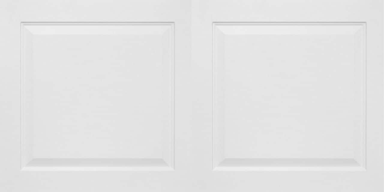 Raised Panel Faux Tin/ PVC 48-in x 24-in White Matte Drop Ceiling Tile 10-Pack | - From Plain to Beautiful in Hours 505WM-24X48-10