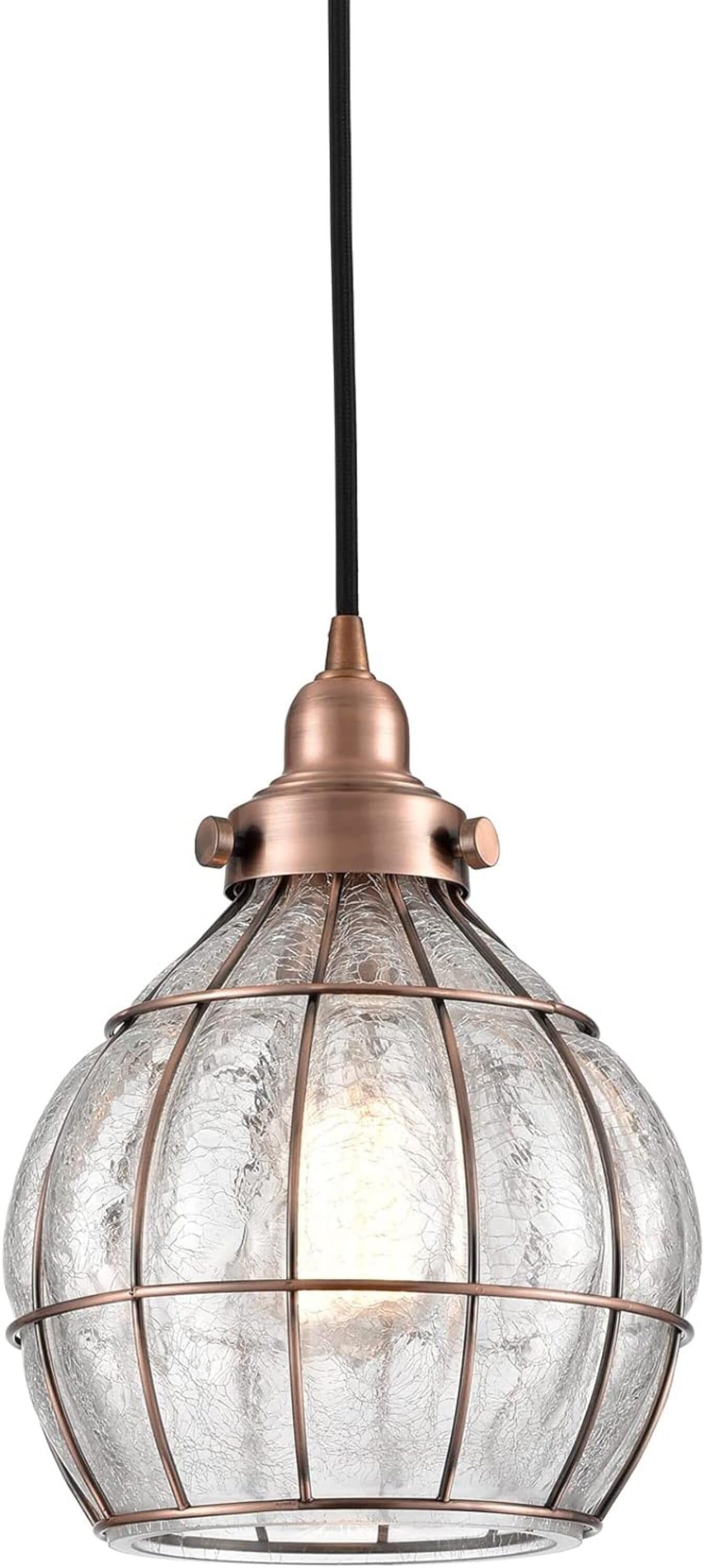 Crackled glass Pendant Lighting at