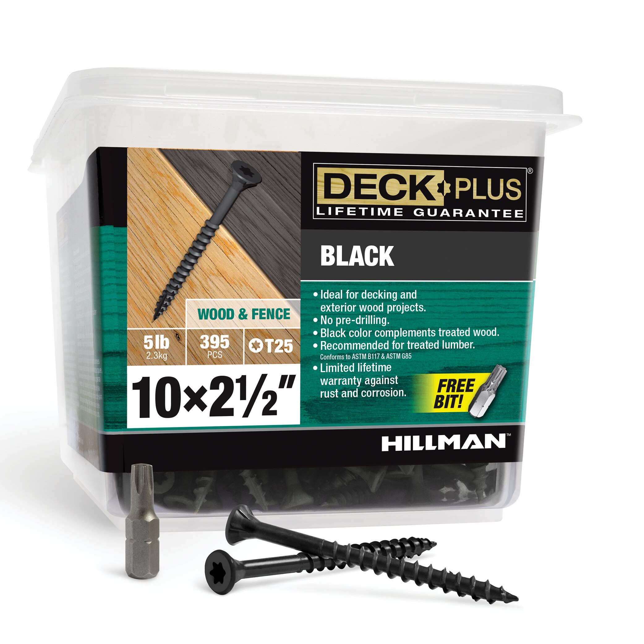 Deck Plus #10 x 2-1/2-in Wood to wood Deck Screws ( 395 -Per Box )