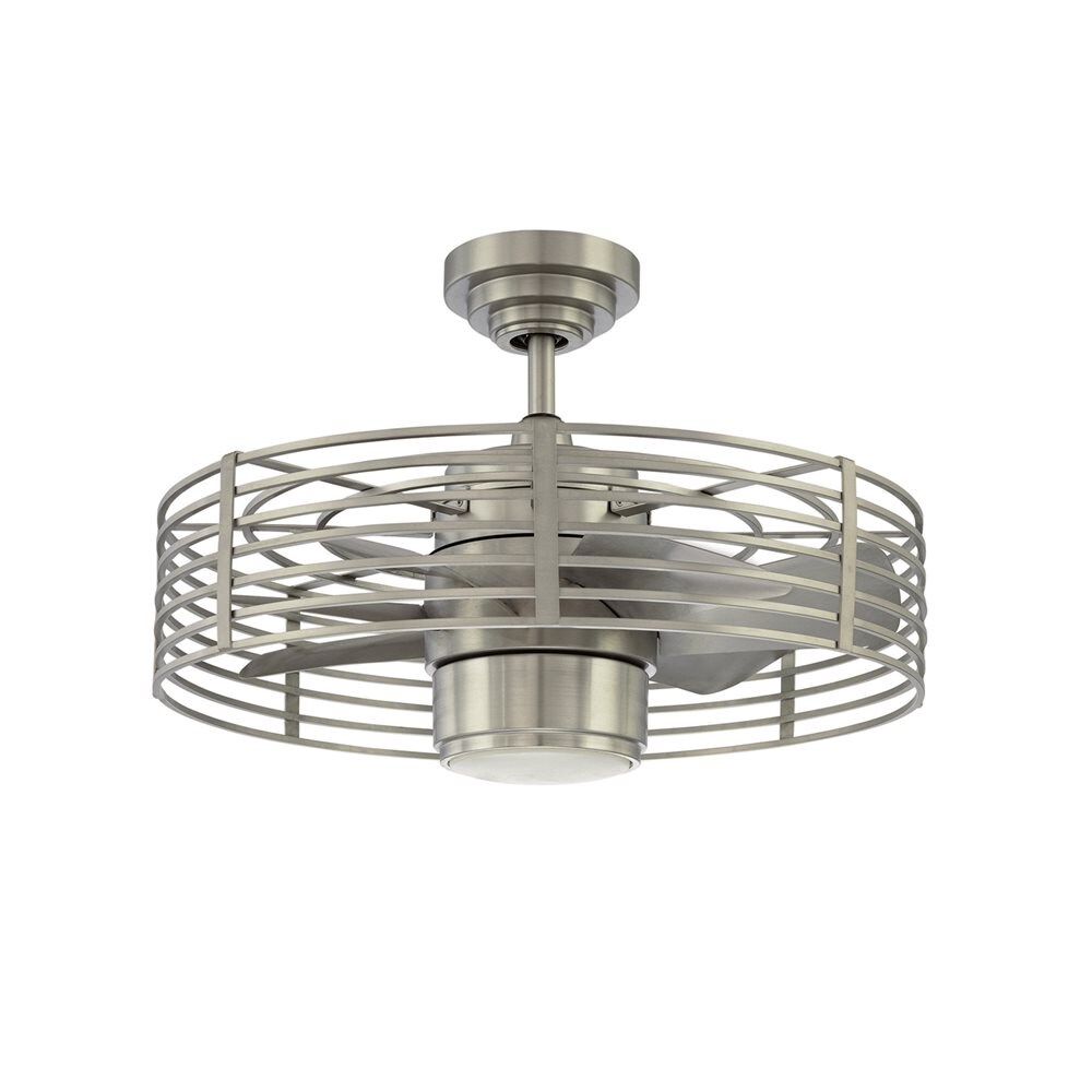 Kendal Lighting Enclave 23-in Satin Nickel Indoor Downrod Ceiling Fan