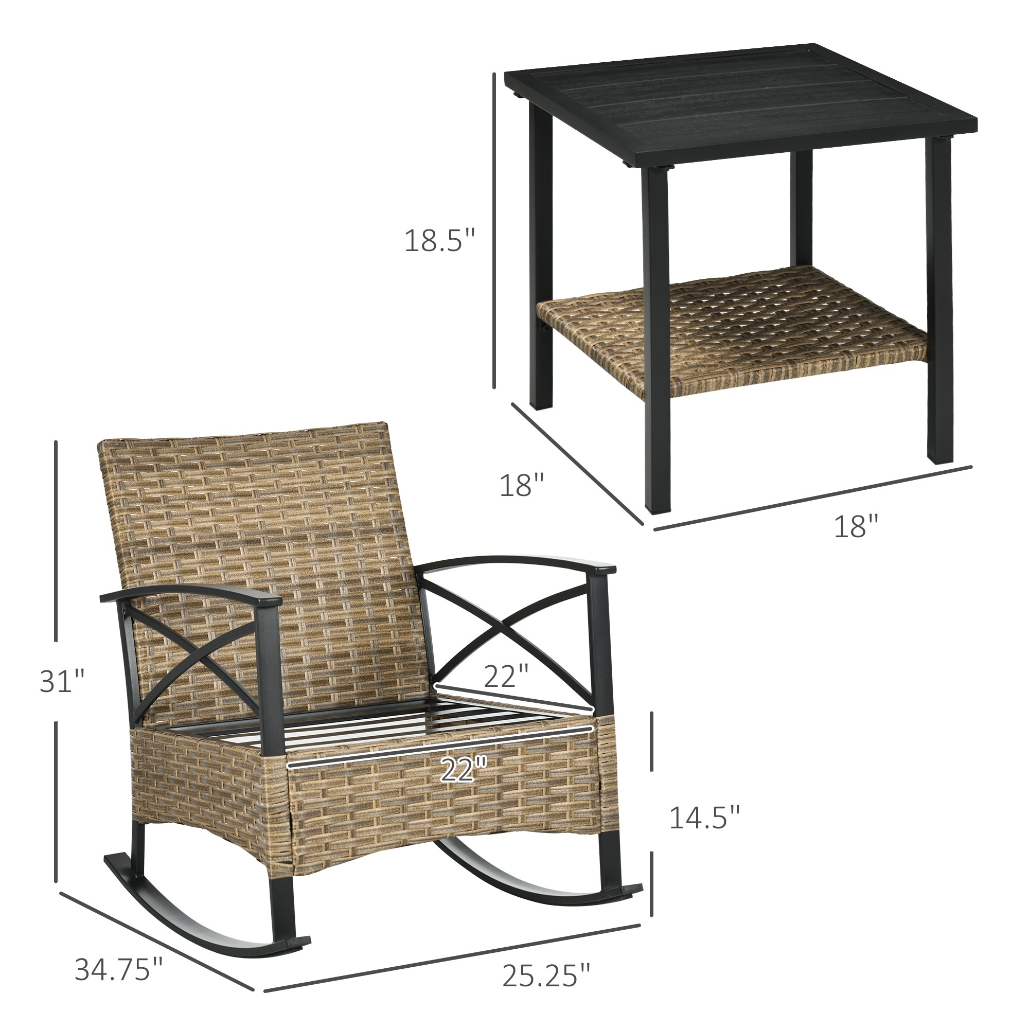 HyperDrop Cart W-W2225P174019 Patio-Chairs - View #3