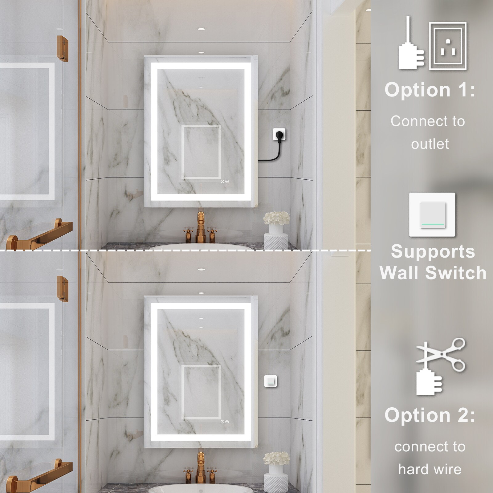 WELLFOR W1MRL2432 Framed-Bath-Mirrors - View #11