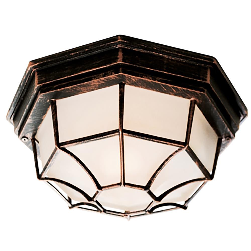 Lucid Lighting 40582 BC 1 -Light 5-in Matte Copper Flush Mount Light