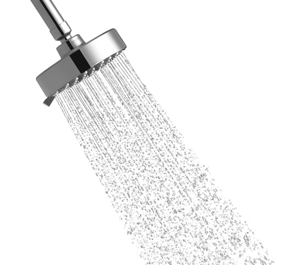 Polished Chrome Multifunction Wall Mounted Showerhead
