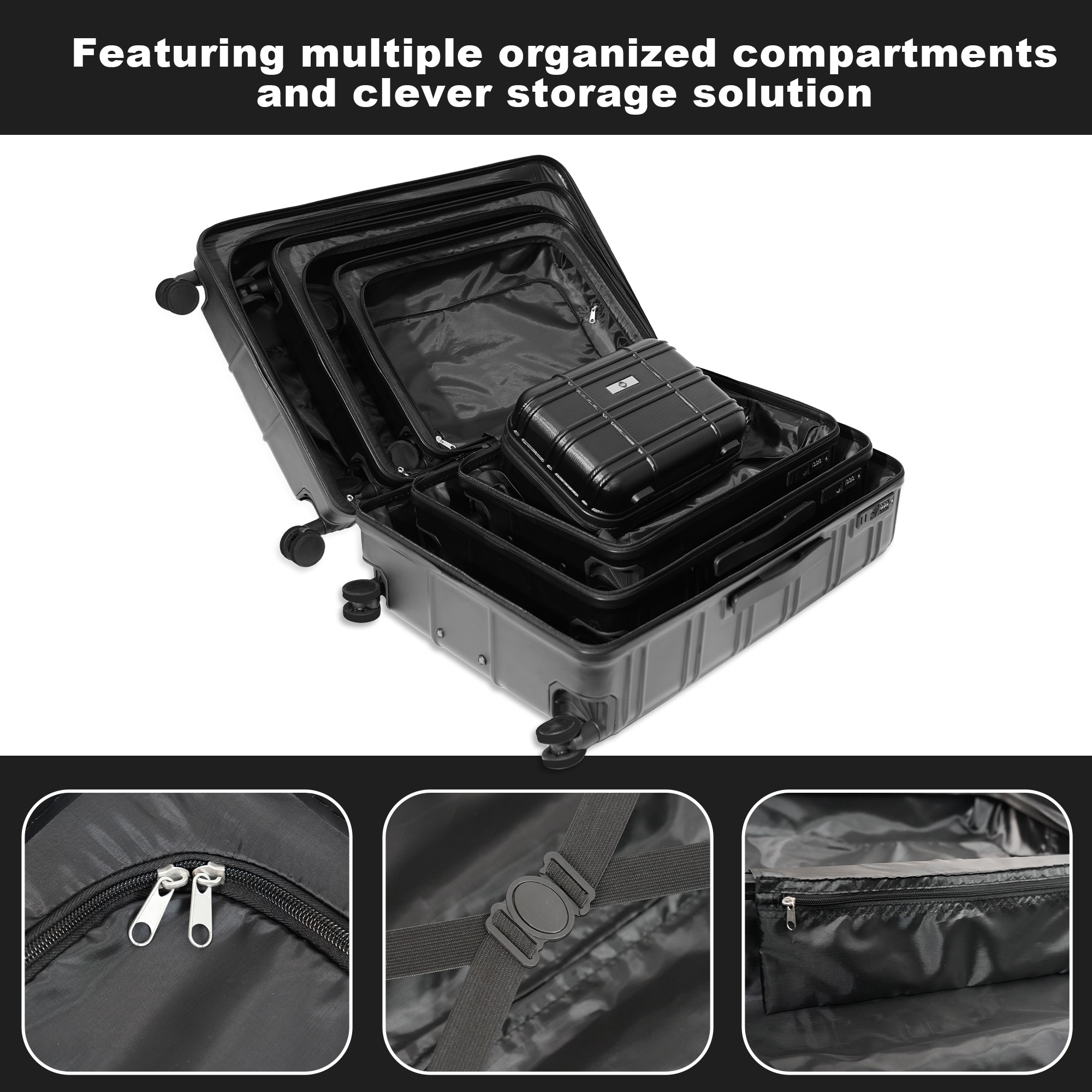 SINOFURN SYD9300002BK Luggage-And-Luggage-Sets - View #9