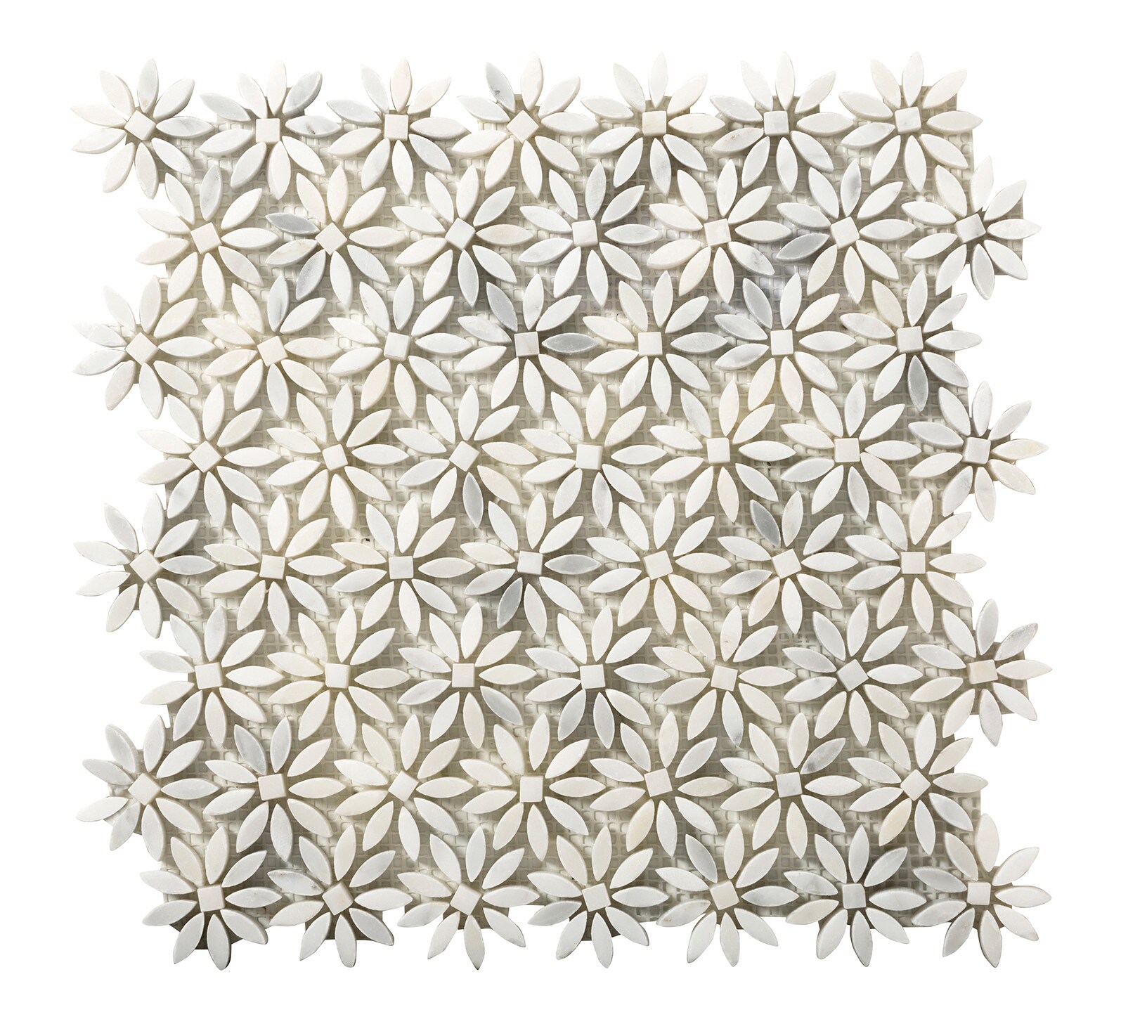 Emser M05WINTFR1213MDY WINTER FROST Winter Frost Natural Stone Marble Border Tile (12-in x 12-in)