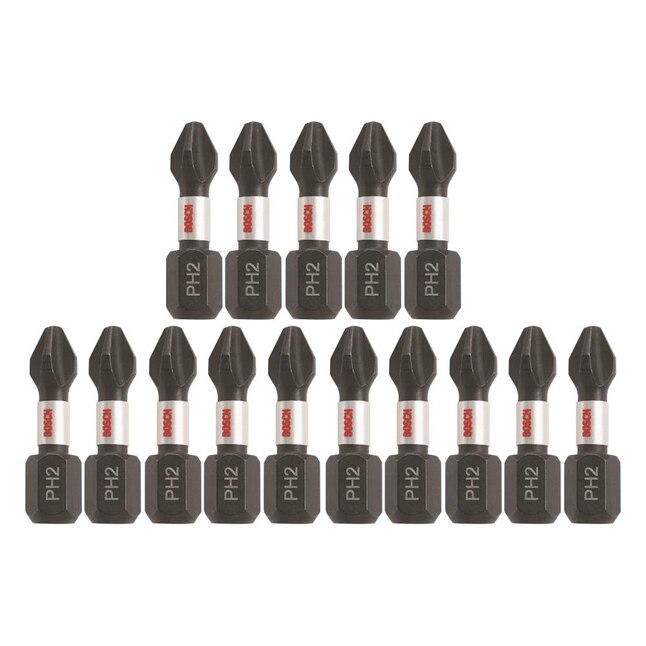 Bosch Impact Tough 15-Piece 1/4-in x 1-in Phillips Impact Driver Bit Set Bosch Impact Tough 15-Piece 1/4-in x 1-in Phillips Impact Driver Bit Set