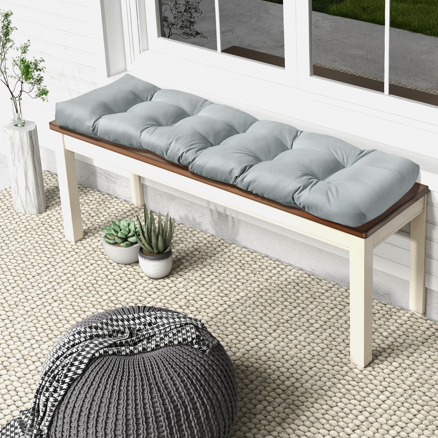 WELLFOR TDJ10878GR Patio-Furniture-Cushions - View #8