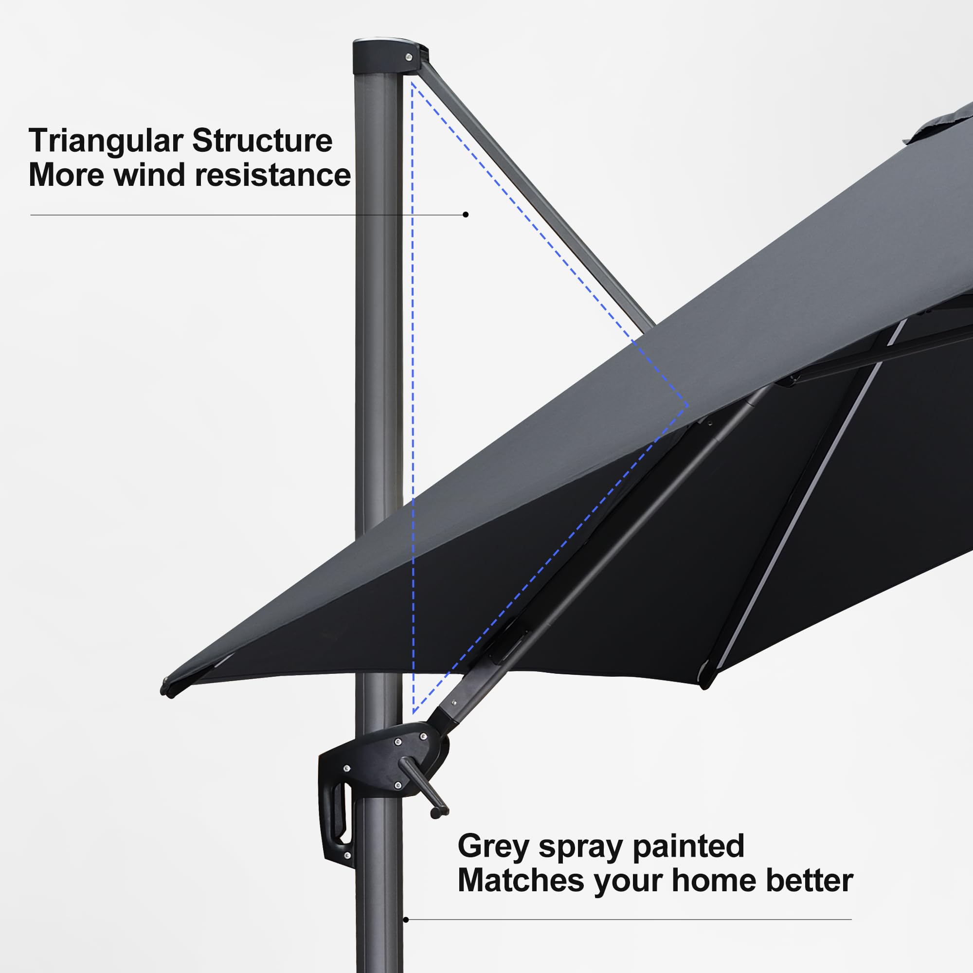 PURPLE LEAF LS04XHSDT10-GY-NEW Umbrellas-2 - View #10