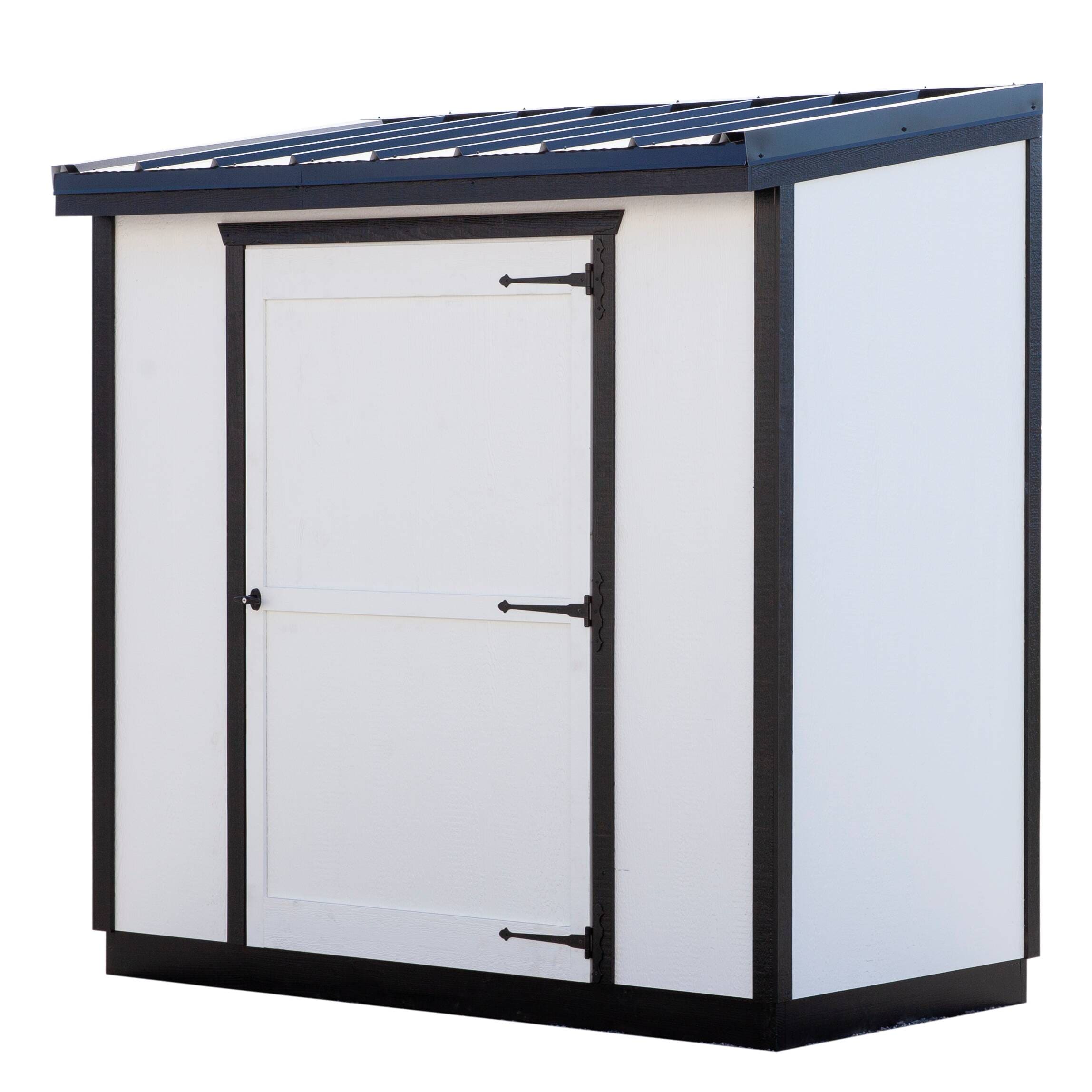 SHEDorize SWHSS48 Wall Hugger Storage Shed 4-ft x 8-ft Lean-to Style Wood Outdoor Storage Shed with 1 Doors