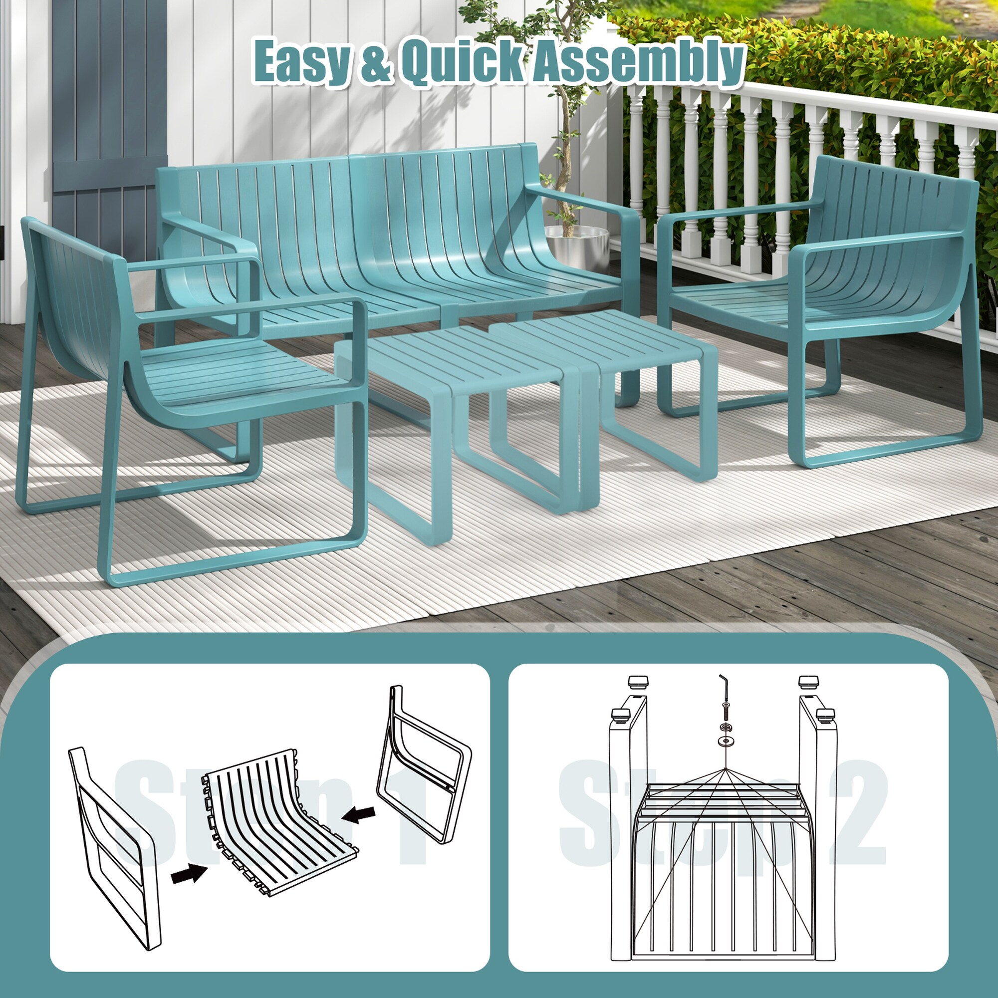 Costway HCST05779 Patio-Chairs - View #3