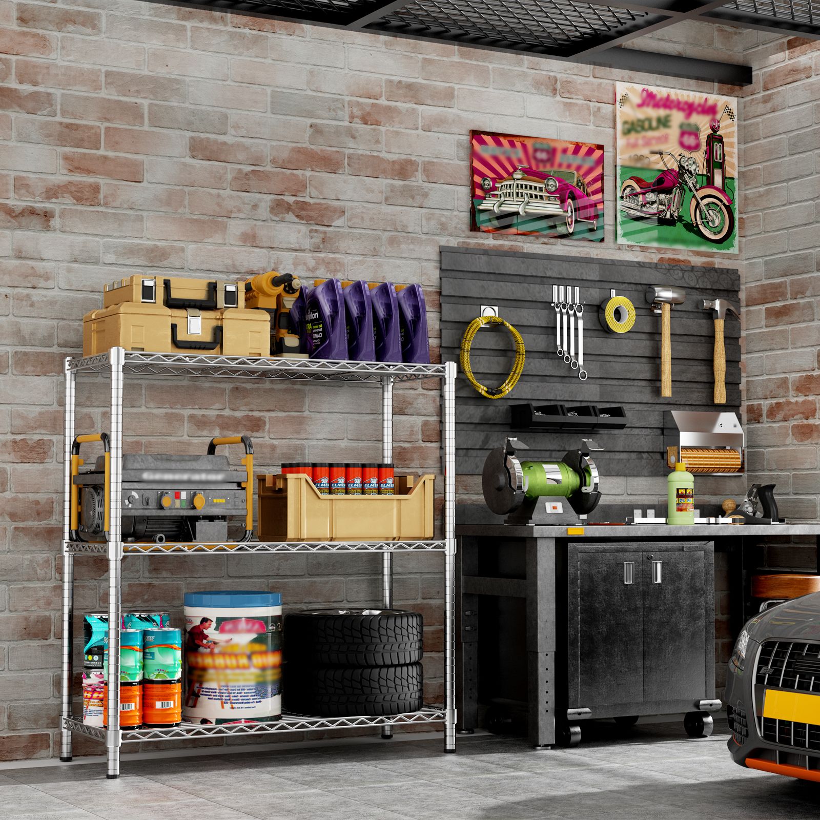 LOVMOR CHROME-36HAGW3C-PLR Free-Standing-Shelving - View #7