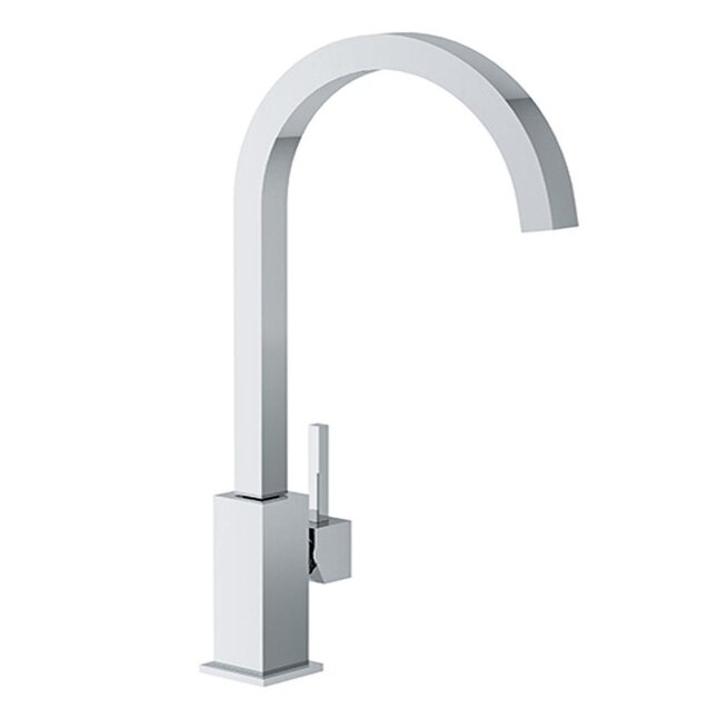 Franke Stainless Steel 1-Handle Deck Mount High-Arc Handle Kitchen Faucet Franke Stainless Steel 1-Handle Deck Mount High-Arc Handle Kitchen Faucet