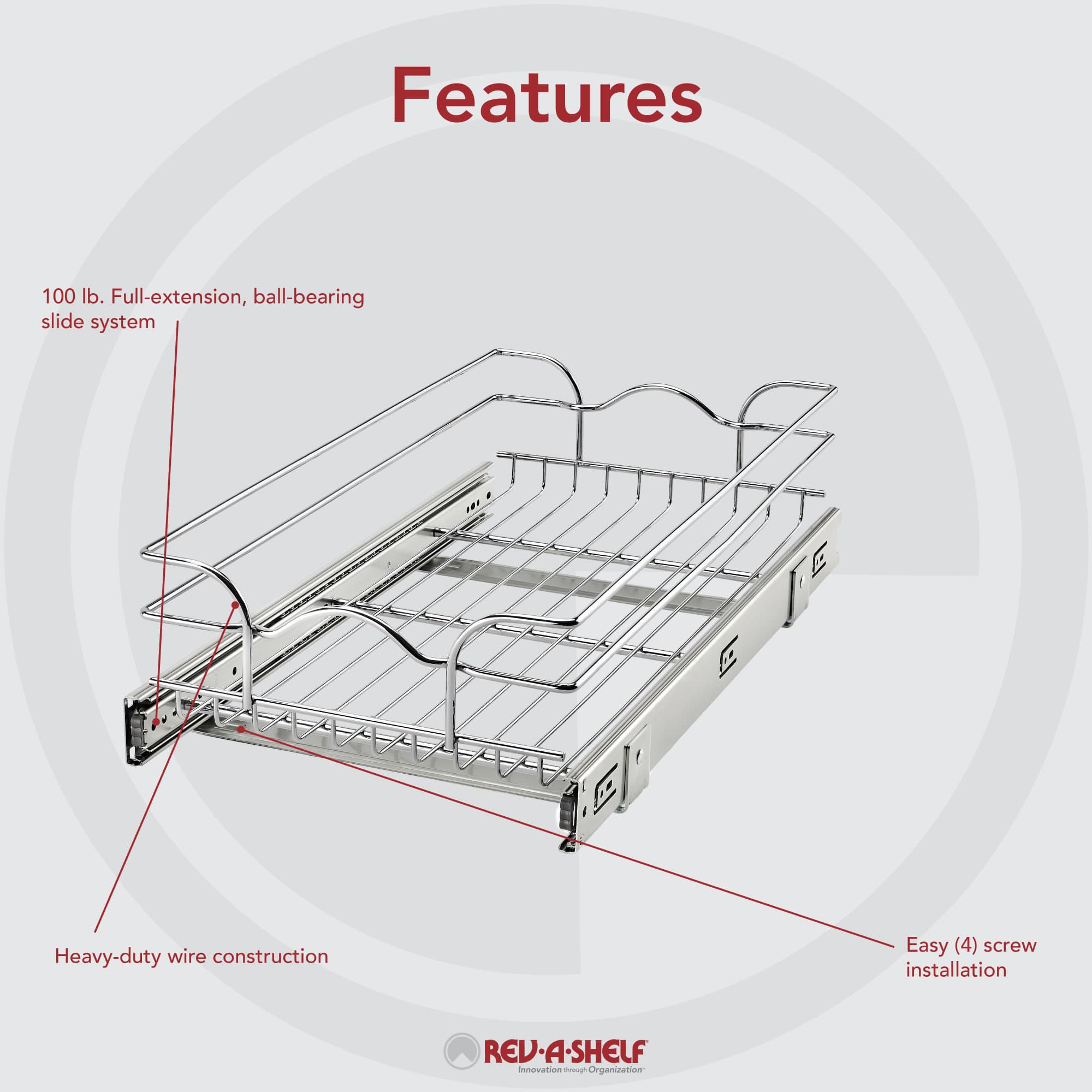 Rev-A-Shelf 200015 Pull-Out-Cabinet-Baskets - View #3