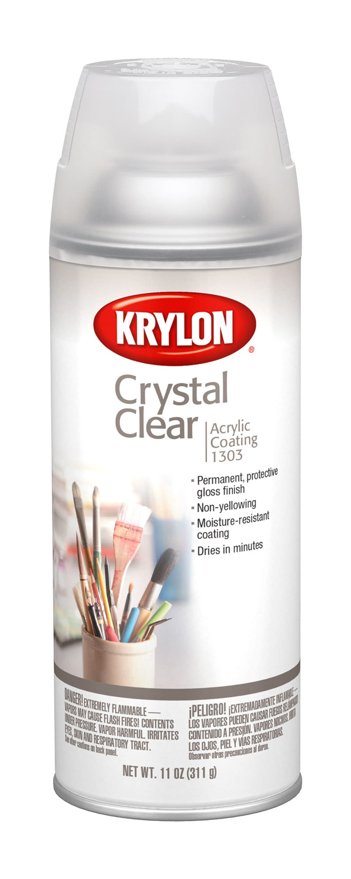 6-Pack of 11 oz Krylon 1303 Crystal Clear Acrylic Coating Spray