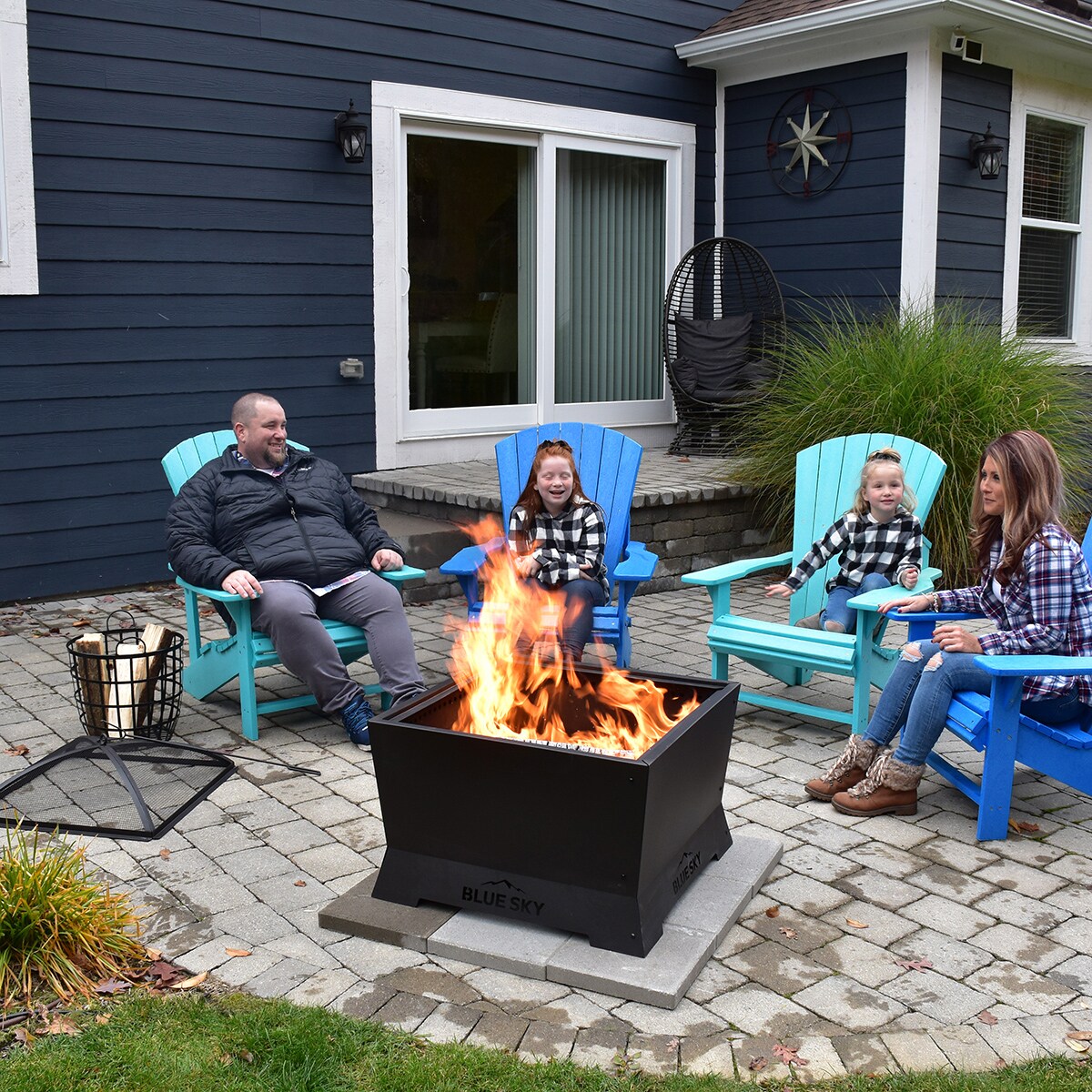 Blue Sky Outdoor Living SFP28SQ-B Outdoor-Woodburning-Firepits - View #16
