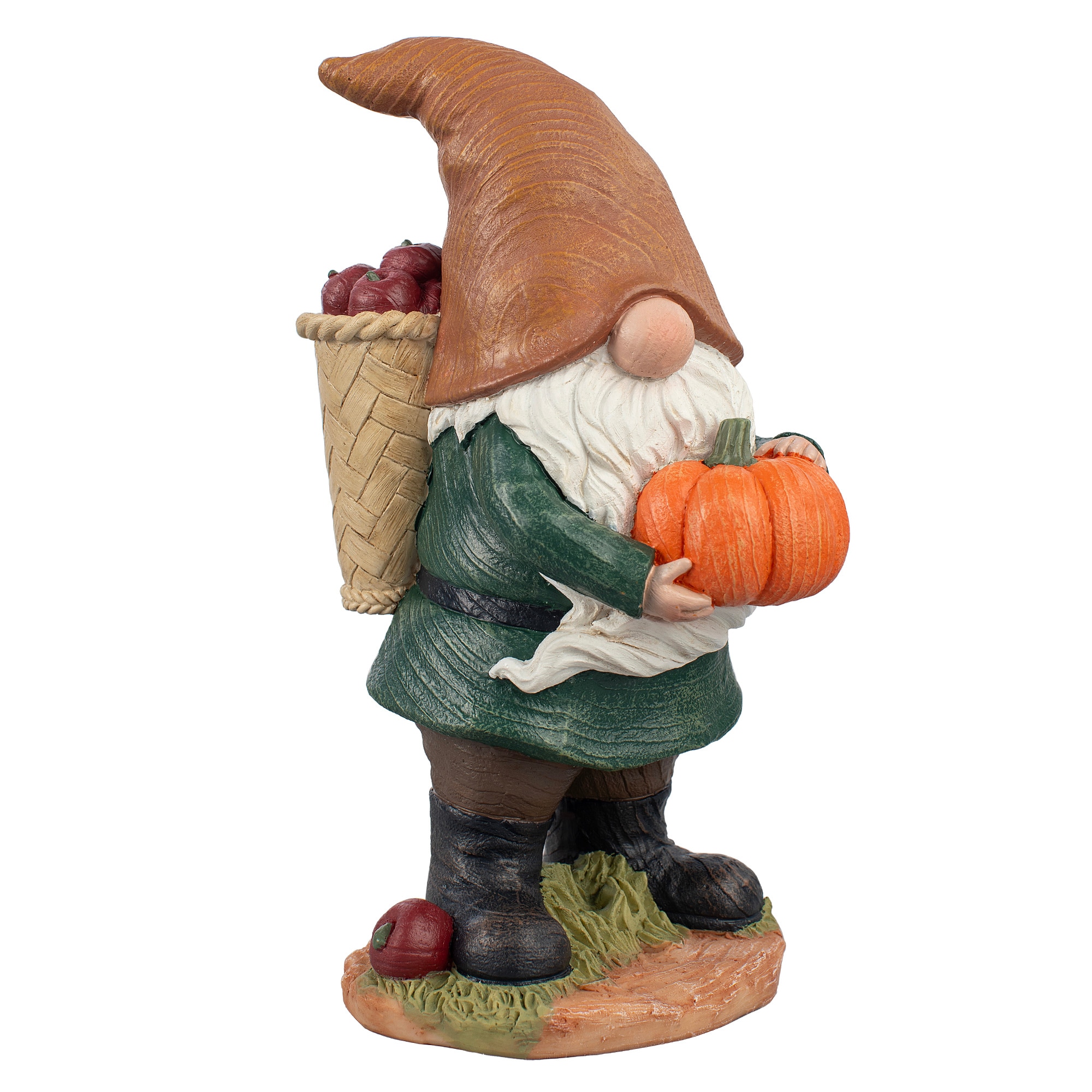 Holiday Living 10-in Gnome Boy with Pumpkin Tabletop Fall Decoration