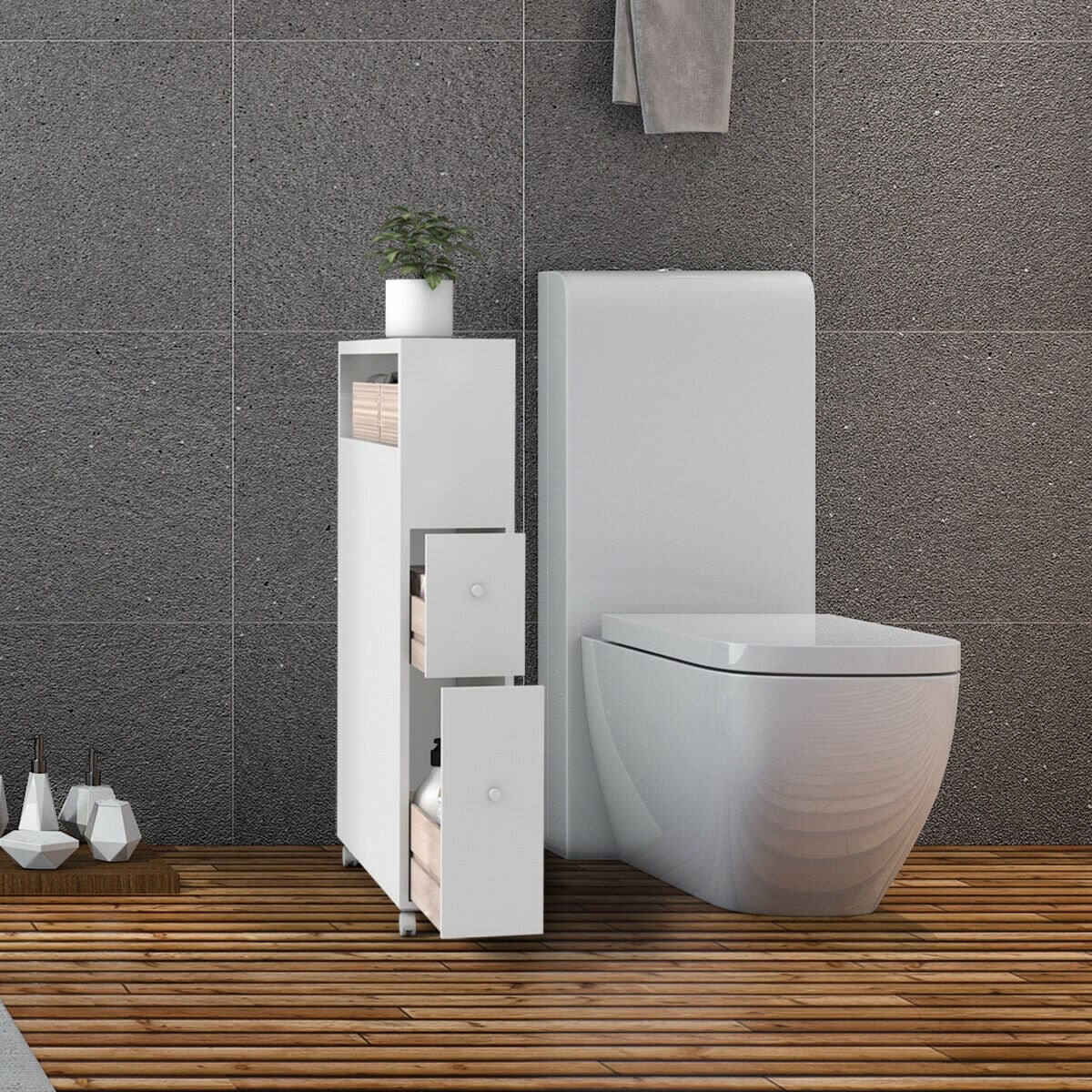 CASAINC WF-HW66225WH-LA Pull-Out-Cabinet-Baskets - View #7