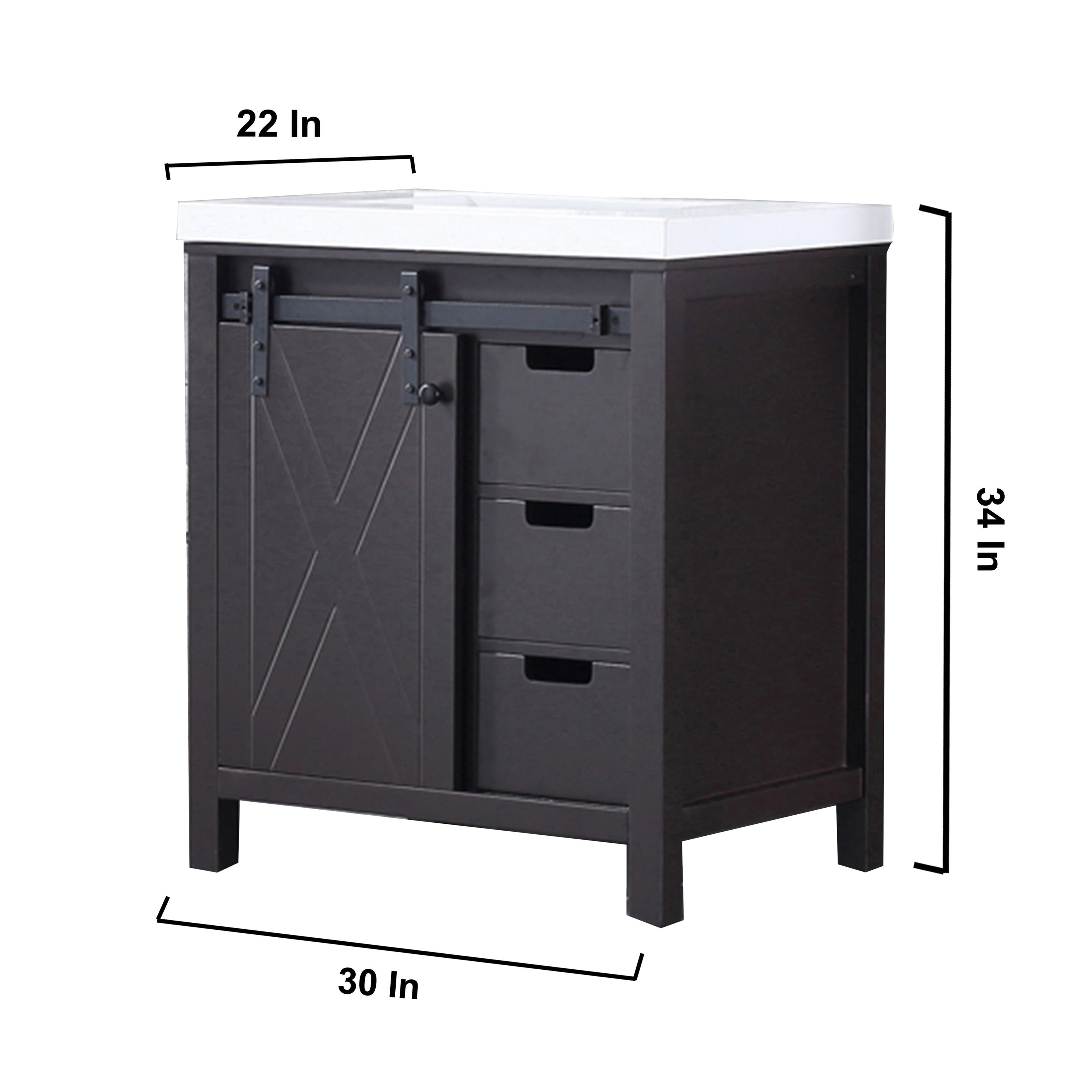 Lexora LM342230SCCSM28 Bath-Vanity-Combo - View #15