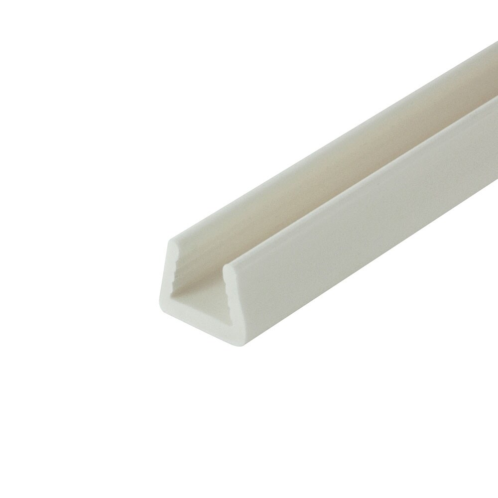 Edge Supply Plastic Edge Guard, 3/4 in X 48 in Lengths Clear Plastic U  Channel Pack of 8, Clear Plastic Edging for Labelling, Cabinet Protection,  PVC