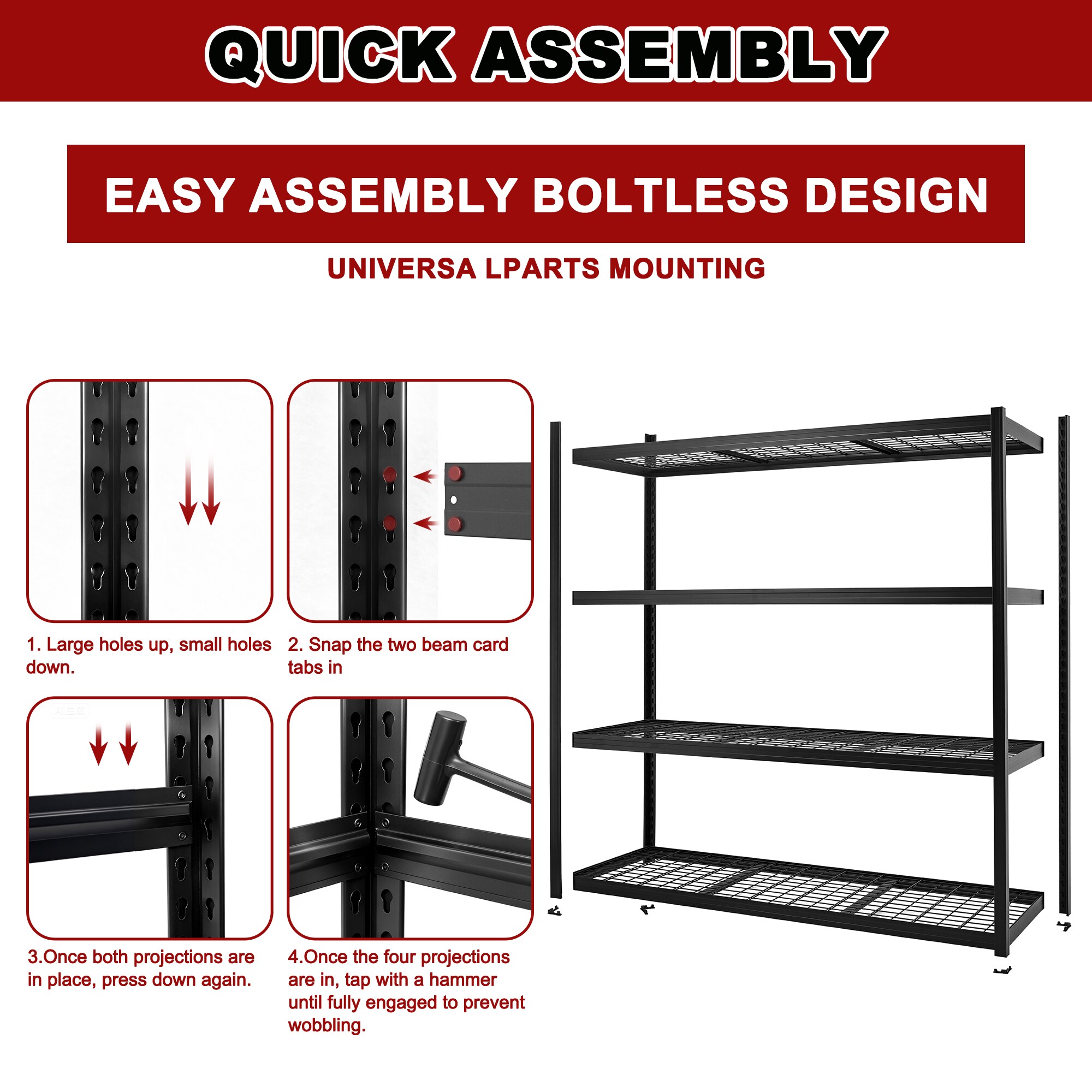 Siavonce XH45967 Free-Standing-Shelving - View #3