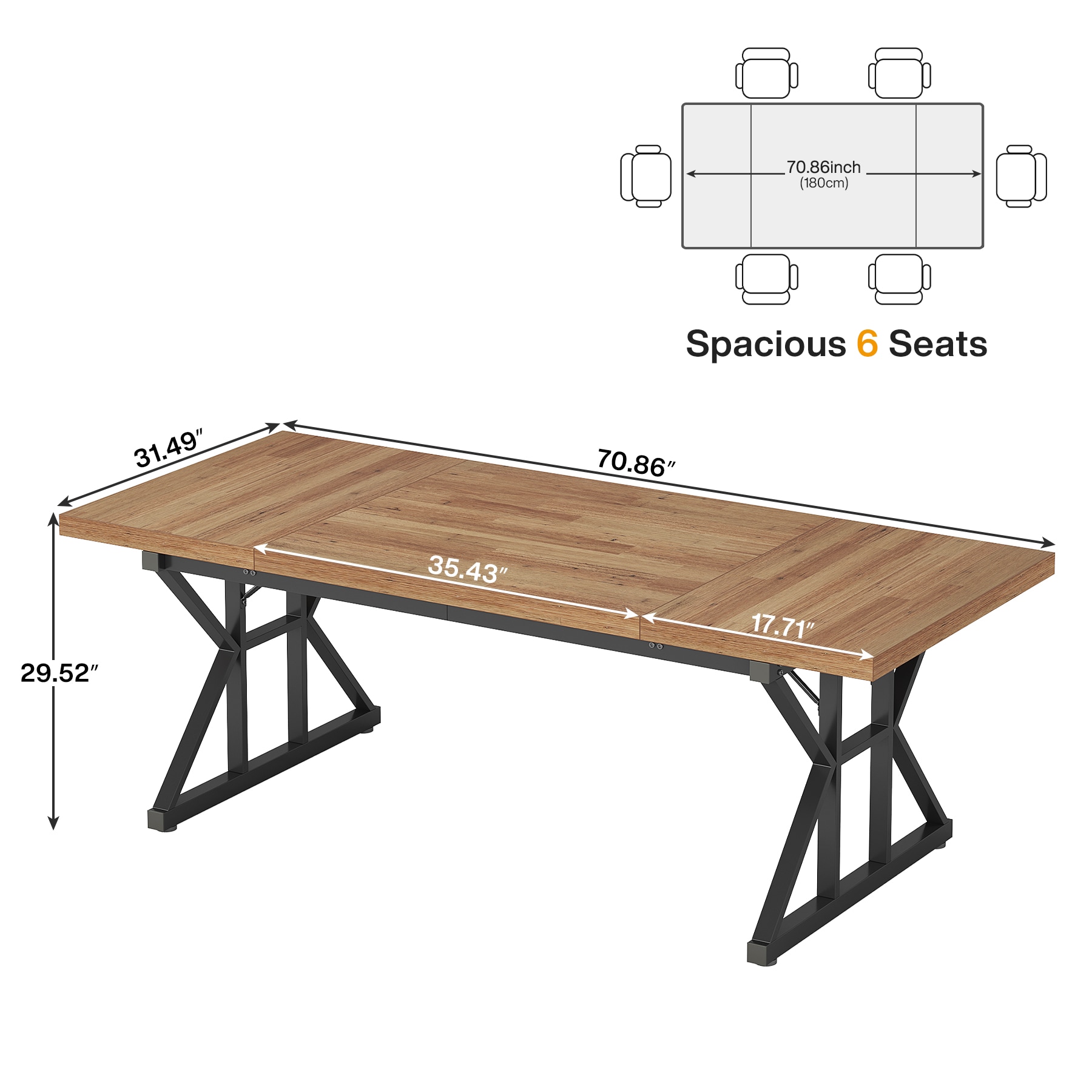 Tribesigns LWFD-JW0904 Office-Tables - View #6