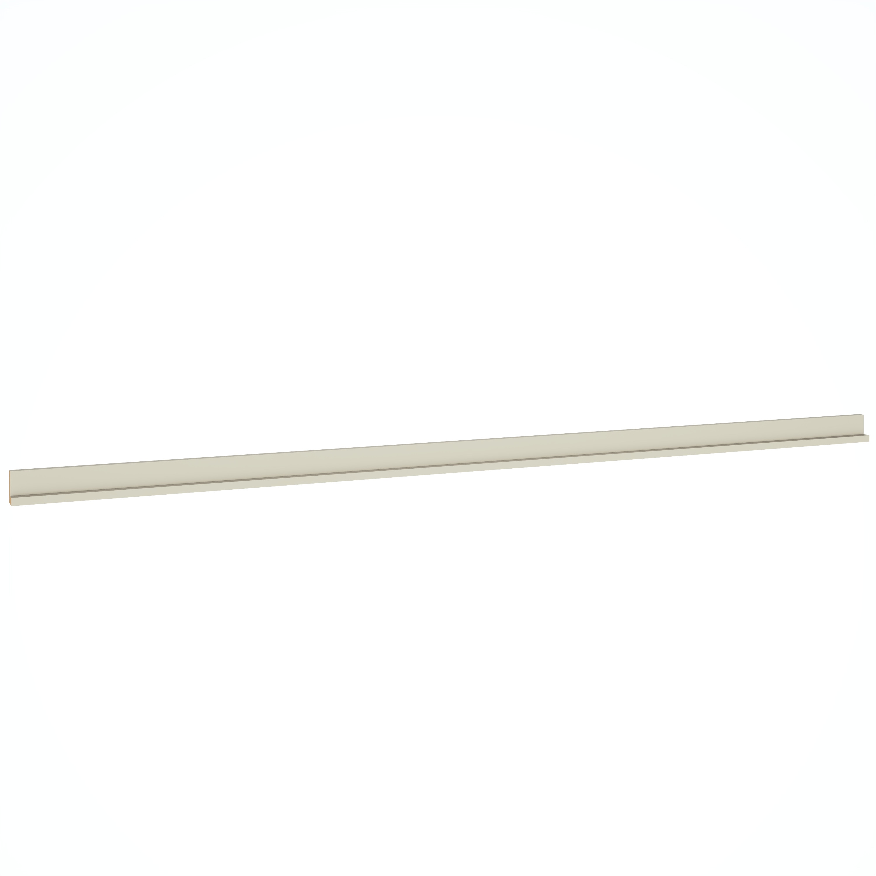 Diamond Express 61D-STRS8 Square Edge Moulding 96-in W x 1.75-in H x 3-in D Icy Avalanche Painted (Cabinet Starter Molding)