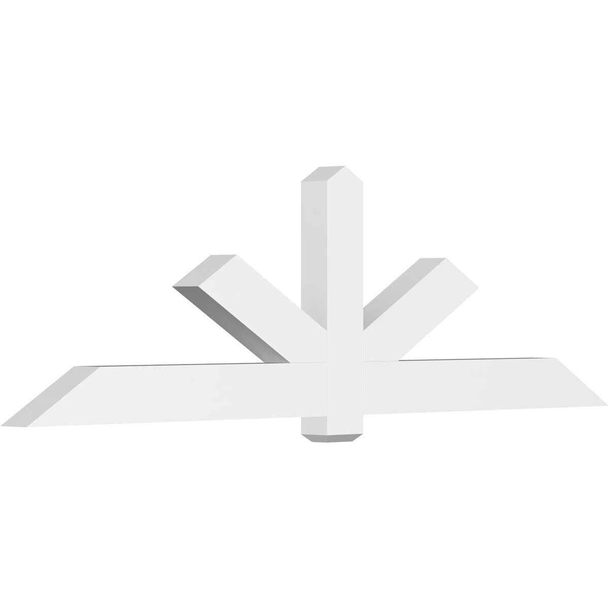Ekena Millwork GBP096X28X0406KEN00 Kennewick White PVC Gable bracket