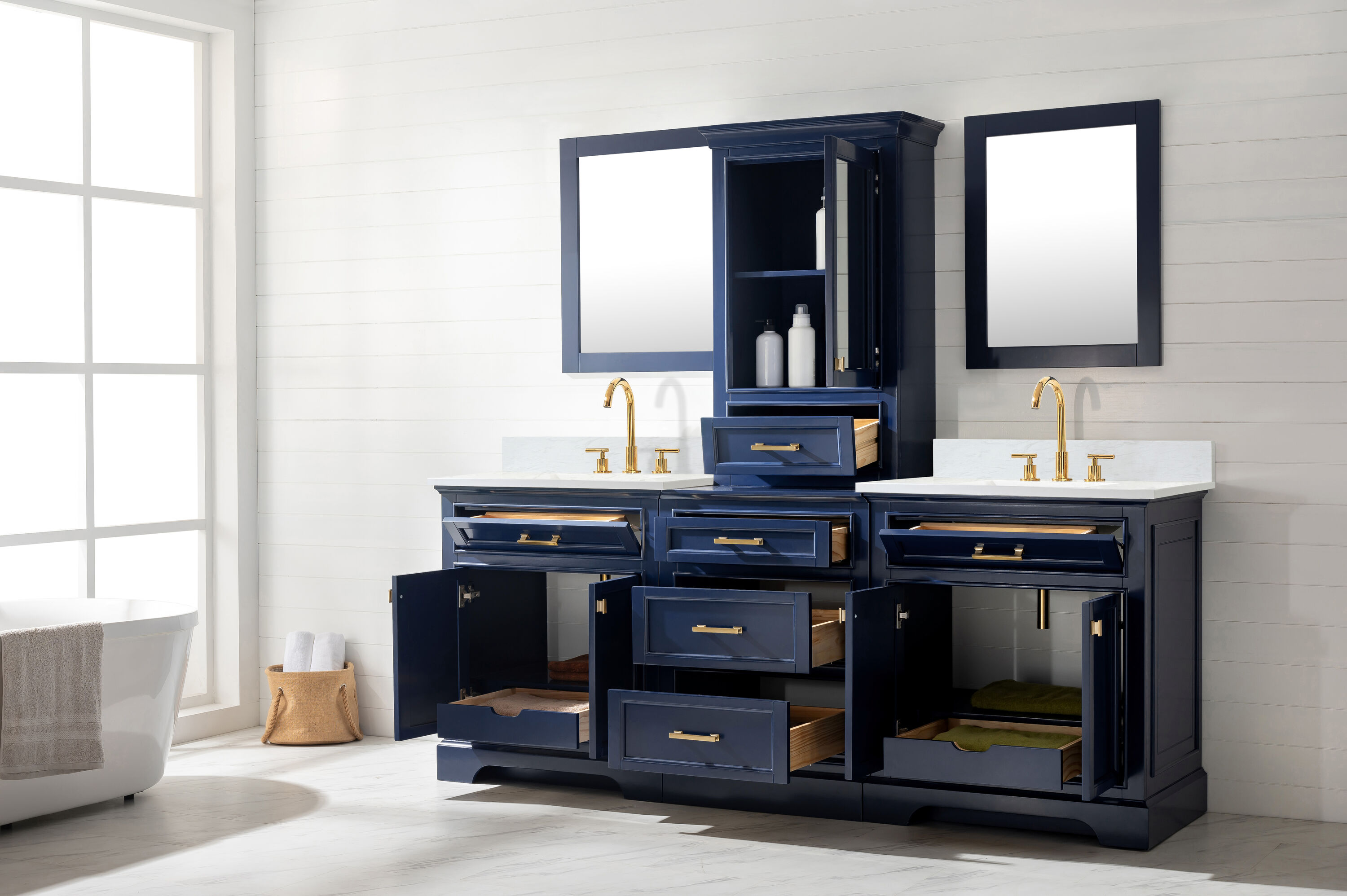 Design Element ML-96MC-BLU Bath-Vanity-Combo - View #10