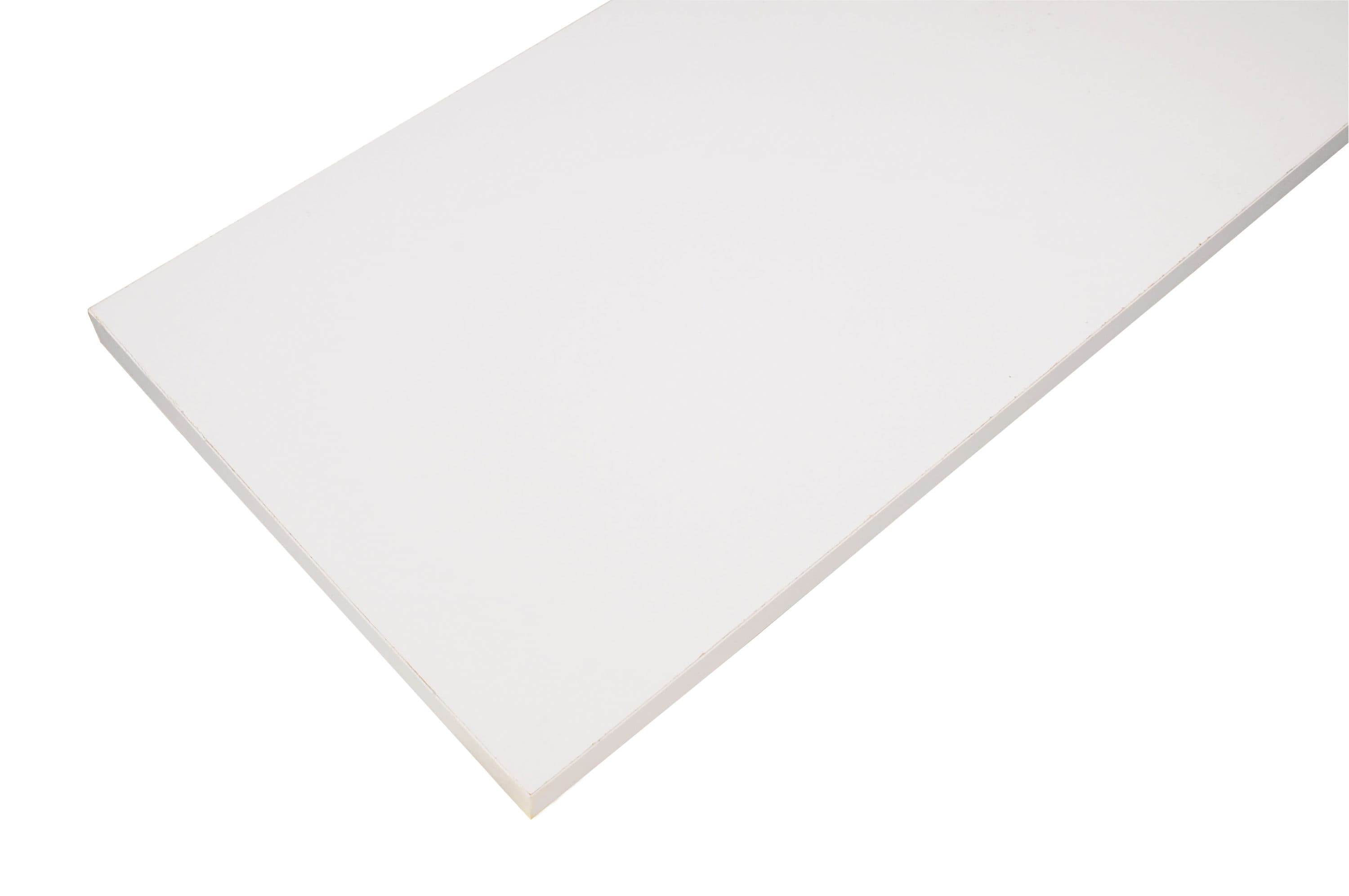 Rubbermaid 1863235 35.8-Inches L x 11.8-Inches D x 0.625-Inches H White Laminate Rectangular Shelf board