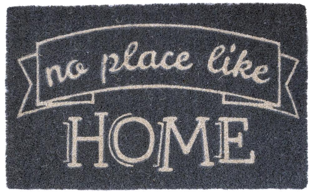 Entryways P2059 Gray Coir Rectangular Outdoor Decorative Home Door Mat