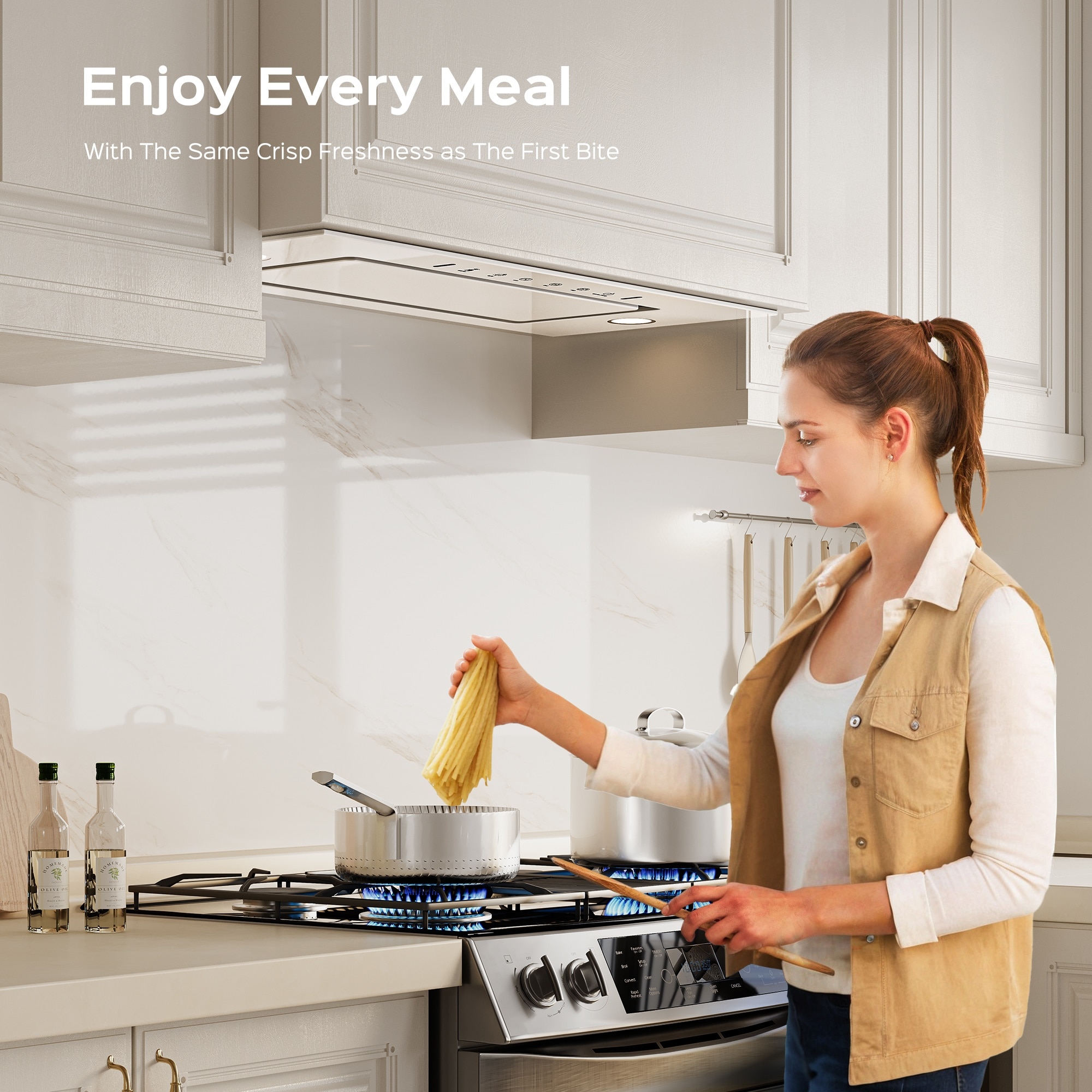 VIKIO B0130W Undercabinet-Range-Hoods - View #4