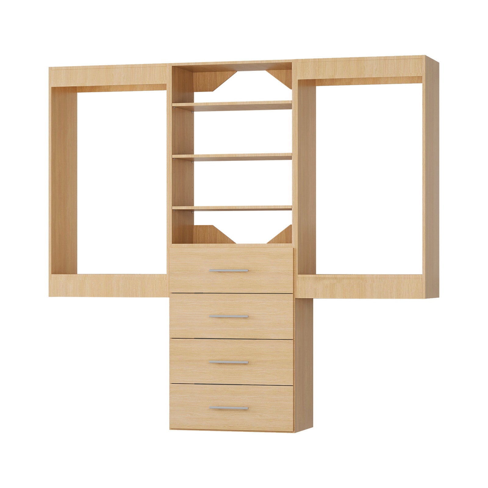LOVMOR LO-MODEL3-19-ZJL Wood-Closet-Shelves - View #9