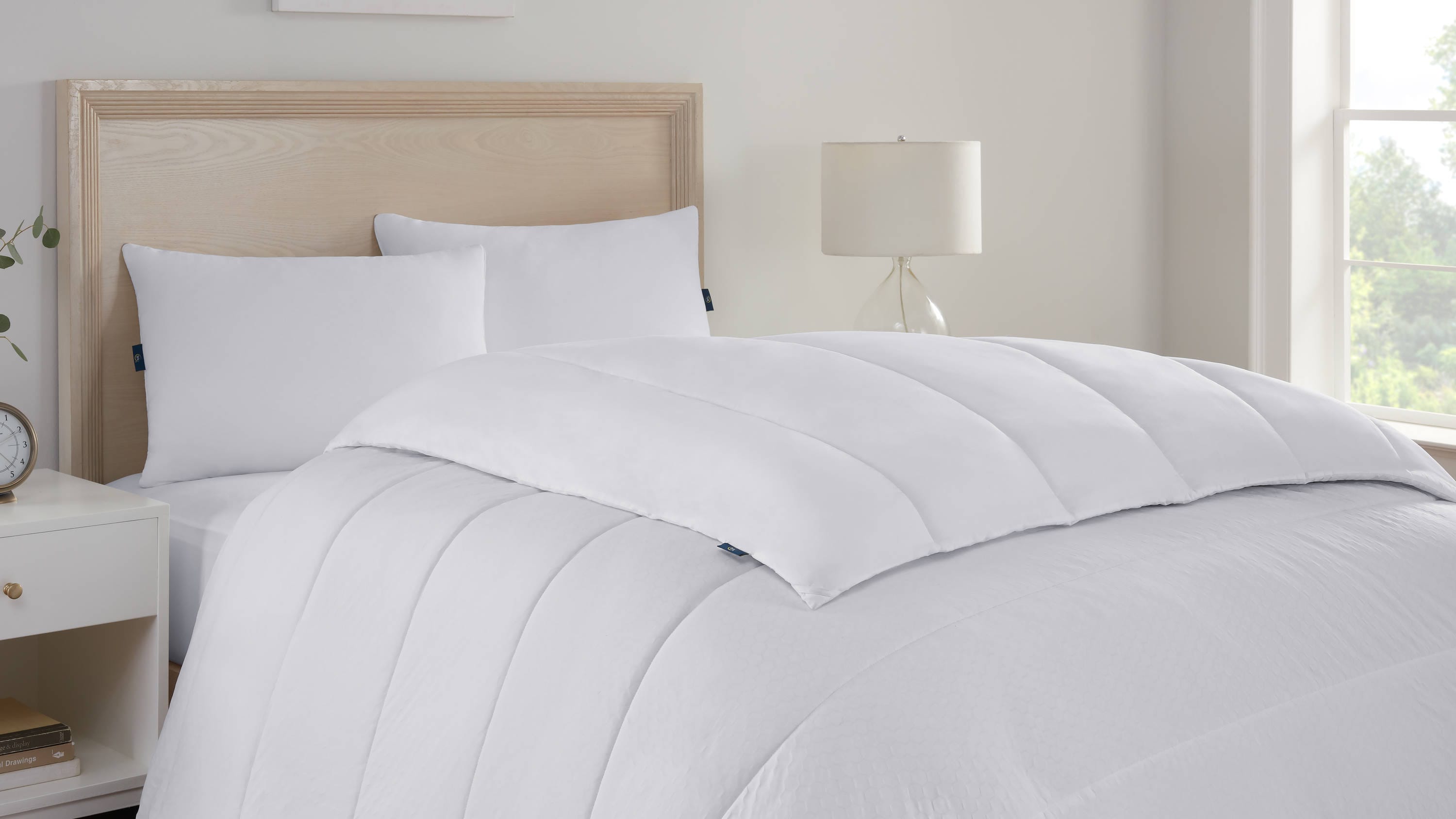 White Sand Tencel Twin XL Comforter (With Invisible Tacking)