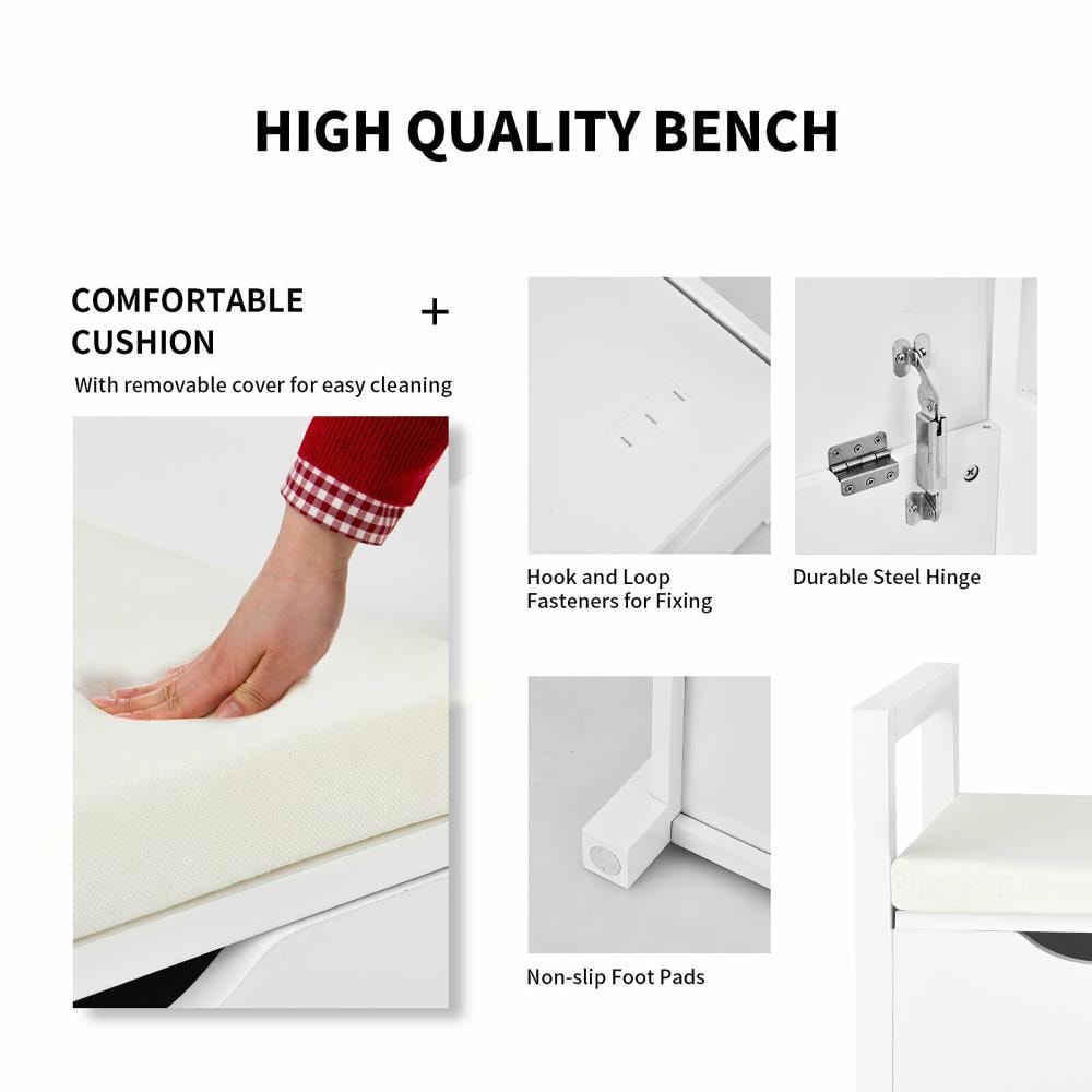 Costway HW56183WH bench - View #5