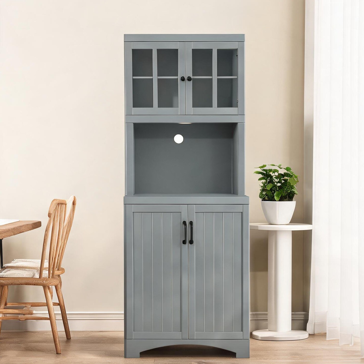 FlowLuxe MDF Cabinet for Kitchen 11.3 x 6.4 x 27.6 in with Storage ...