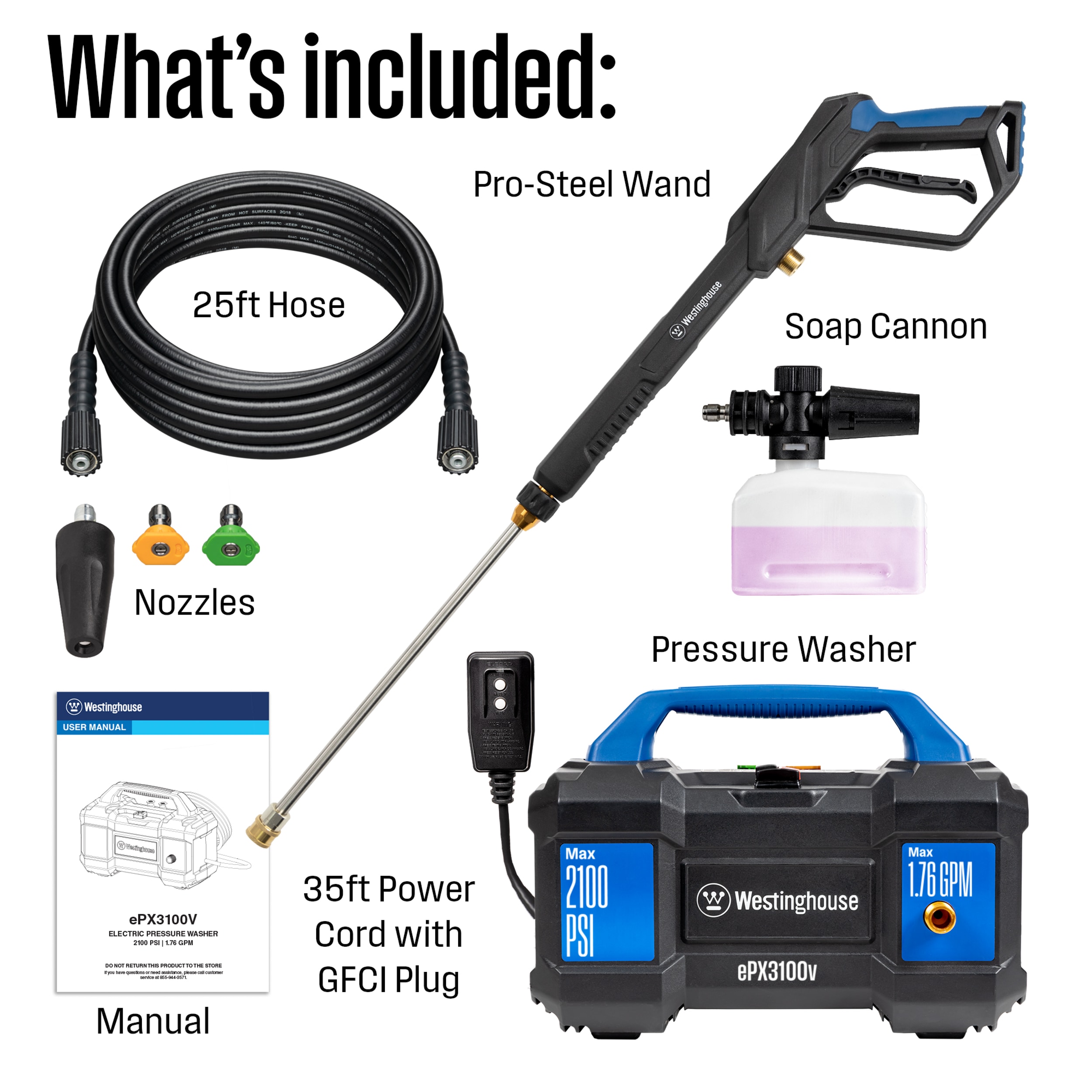 Westinghouse EPX3100V Gas-Pressurewashers - View #5