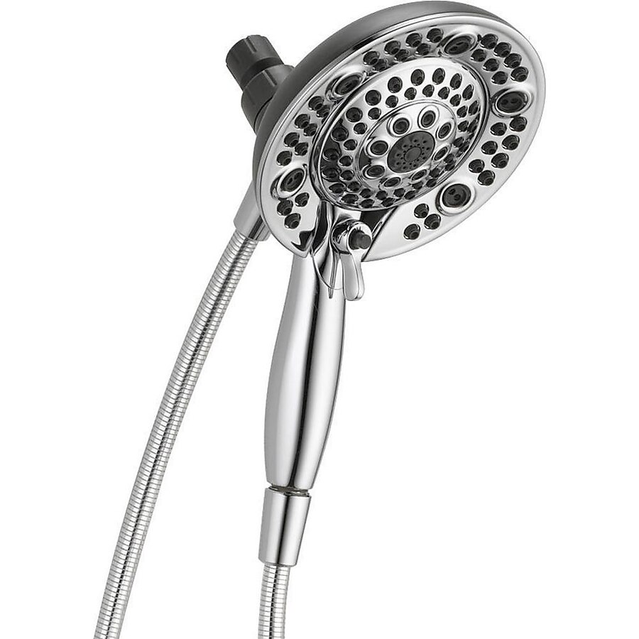 Delta In2ition Satin Nickel Dual Shower Head 2-GPM (7.6-LPM) Delta In2ition Satin Nickel Dual Shower Head 2-GPM (7.6-LPM)