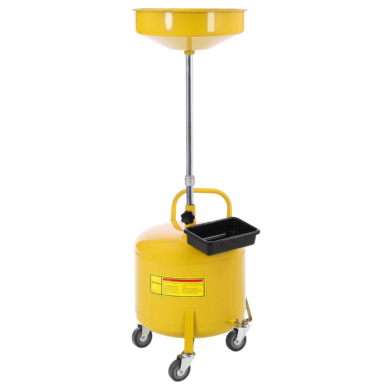 GarveeLife Heavy Duty 8 Gallon Mobile Waste Oil Drain Tank Adjustable ...