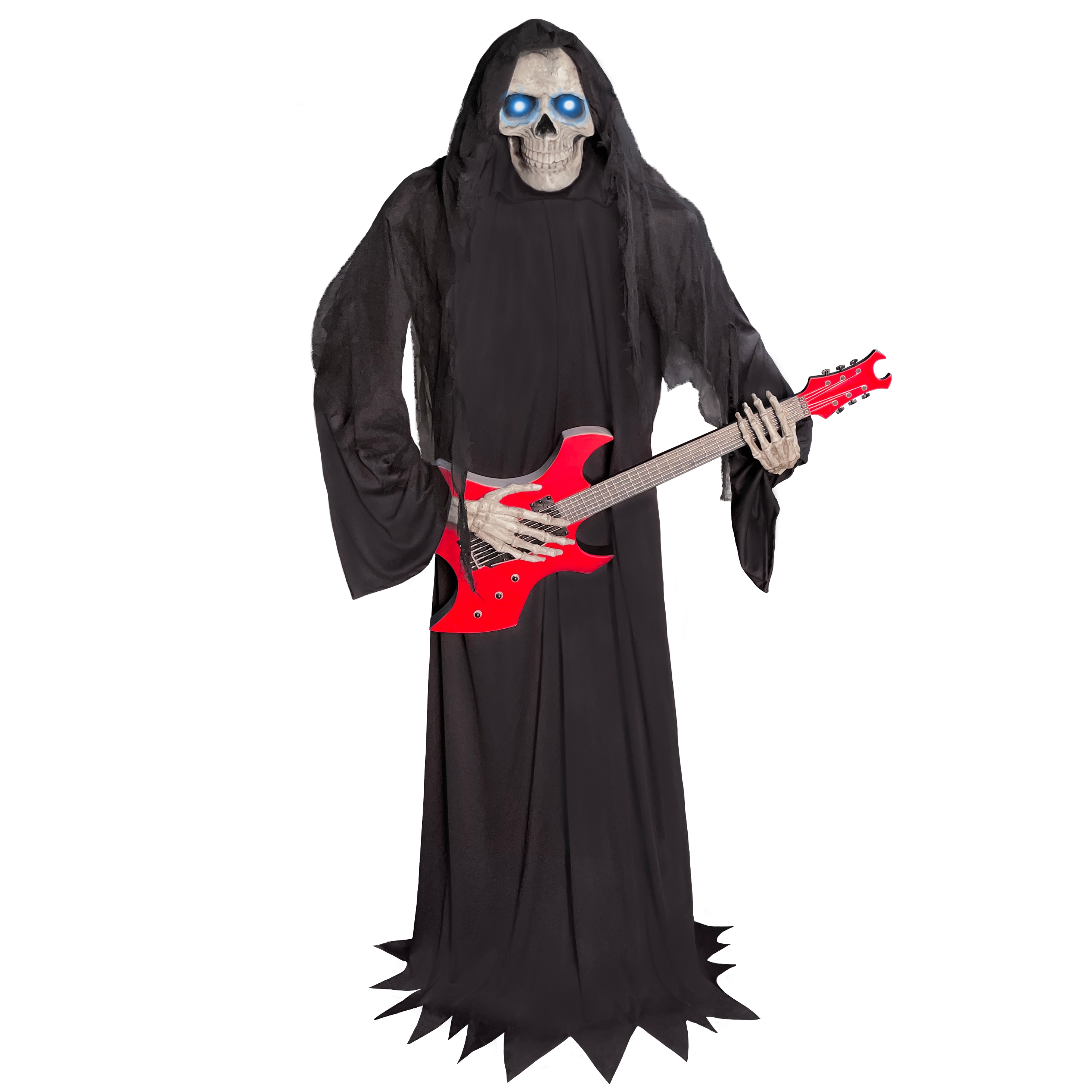 Haunted Living 6-ft Animatronic Bluetooth Reaper with Guitar at Lowes.com