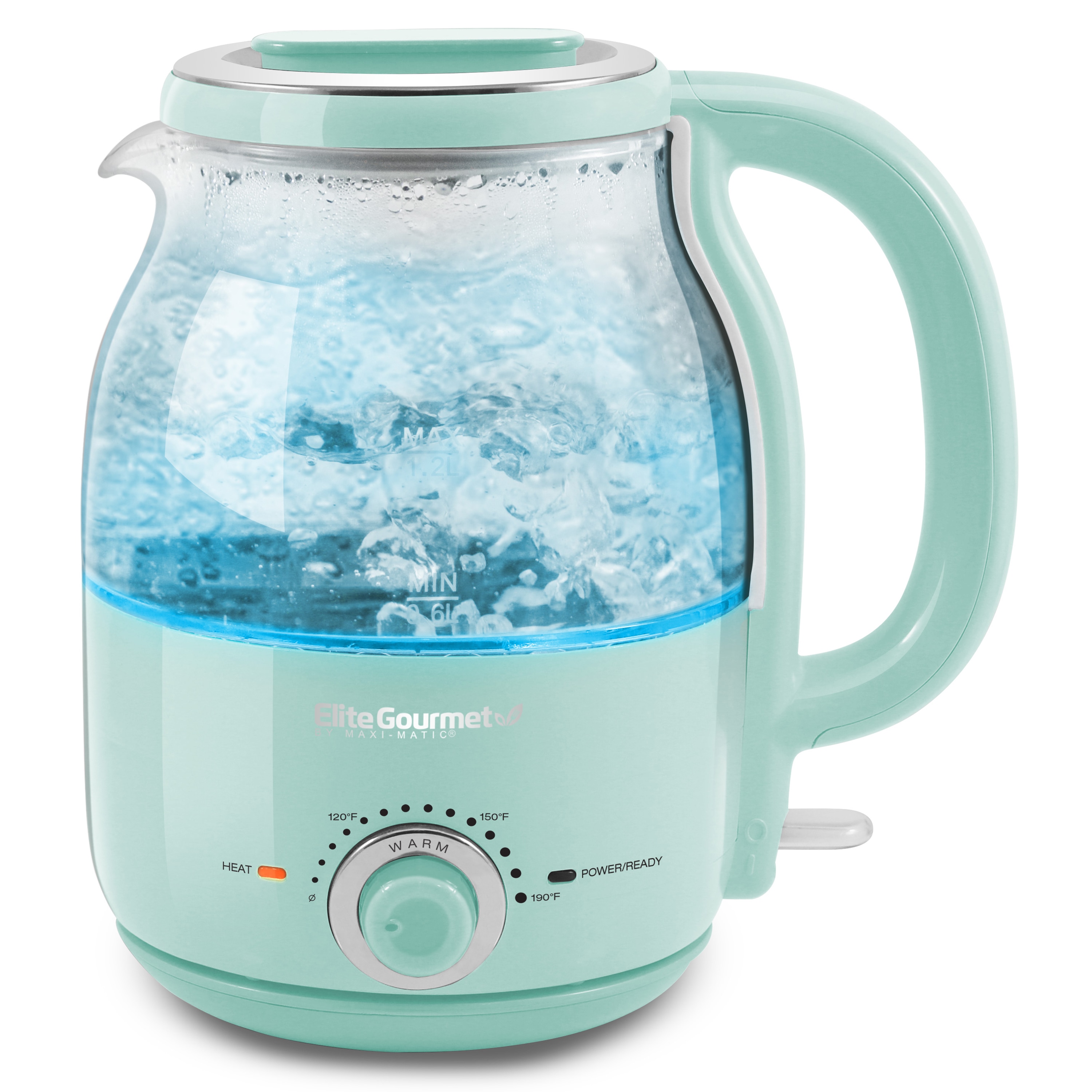 Elite White 5-Cup Corded Electric Kettle in the Water Boilers