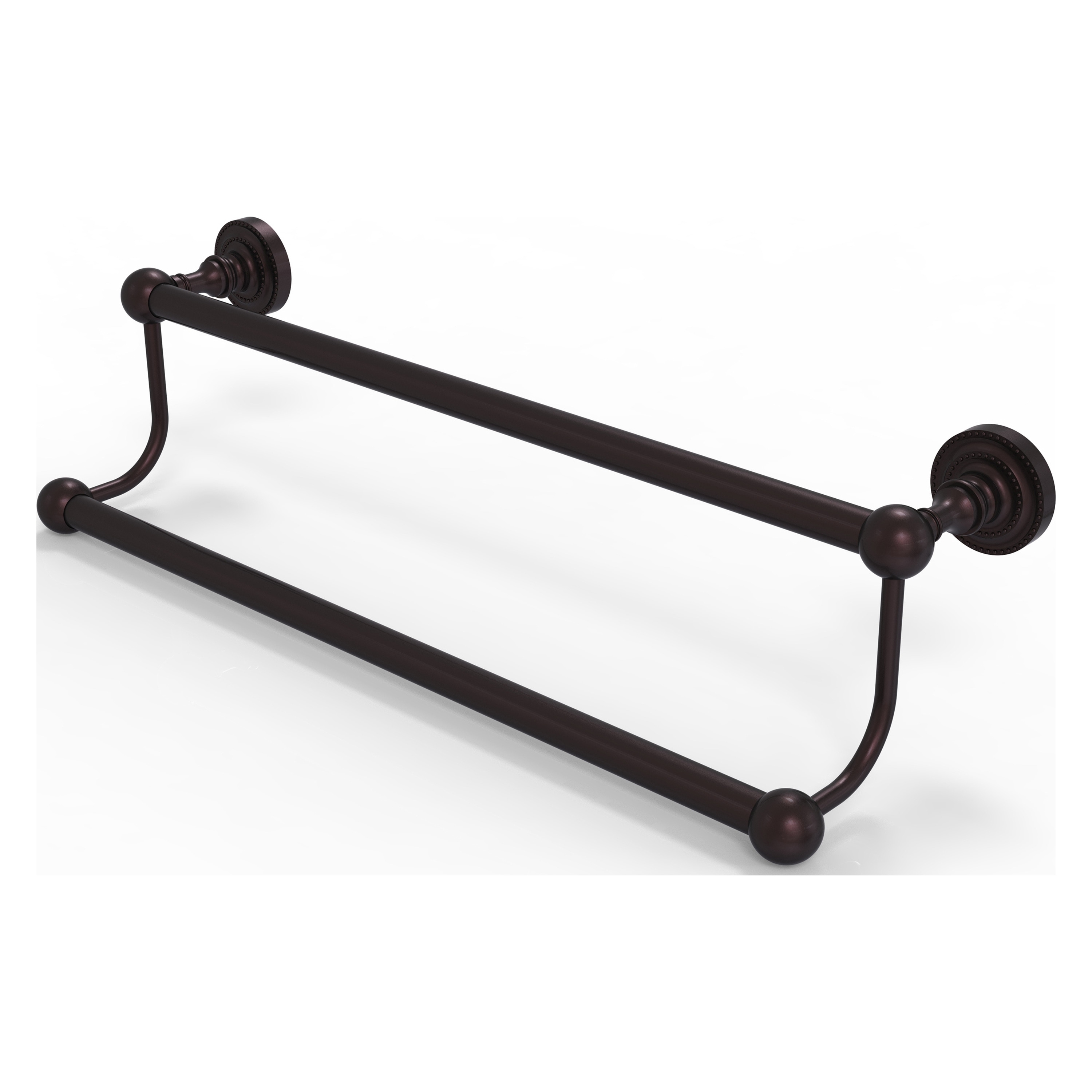 Allied Brass DT-72/18-ABZ Dottingham 18-in double Antique Bronze Wall mount Double Towel Bar