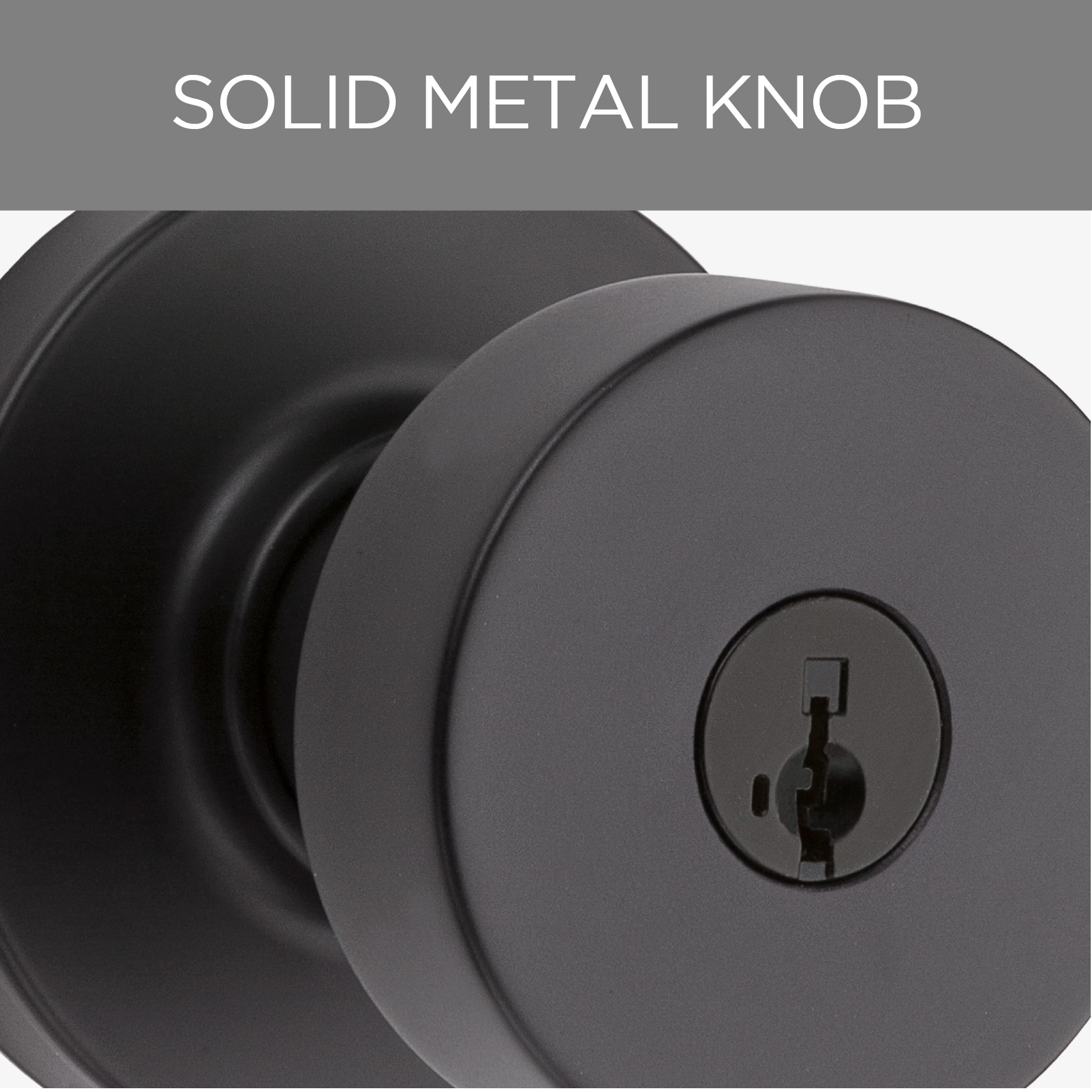 Kwikset Pismo Matte Black Smartkey Interior Single-cylinder deadbolt ...