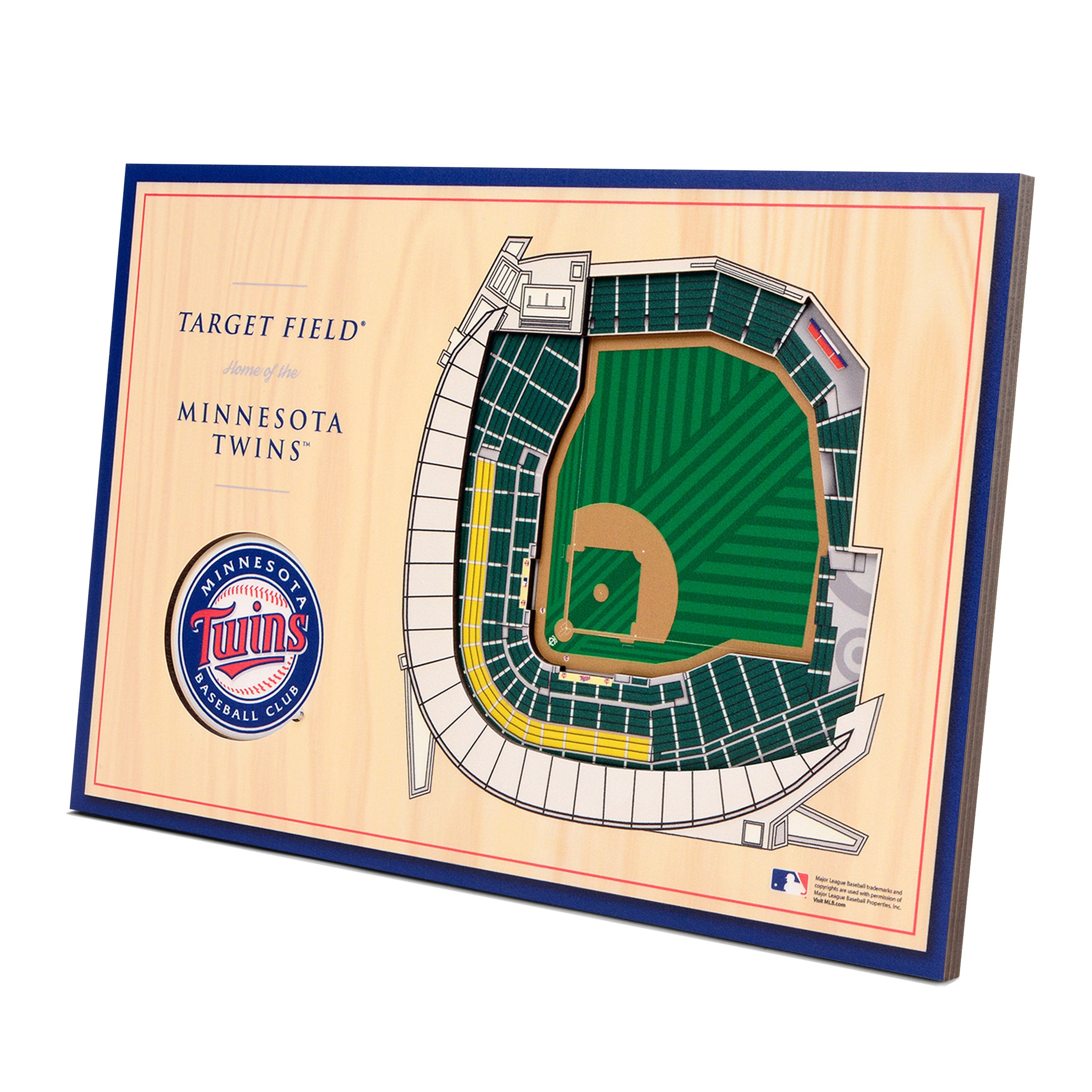 Minnesota Twins 25.5 x 19.5 Target Field Stadium Views Wall Art