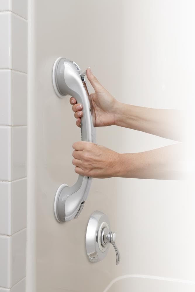 1 Pack 12 Inch Shower Grips Grab Bars For Tubs And Showers Suction Cup Grab  Bar Bathroom Tub Bath Grips Handicap Elderly Elderly Non-slip Safety Grip