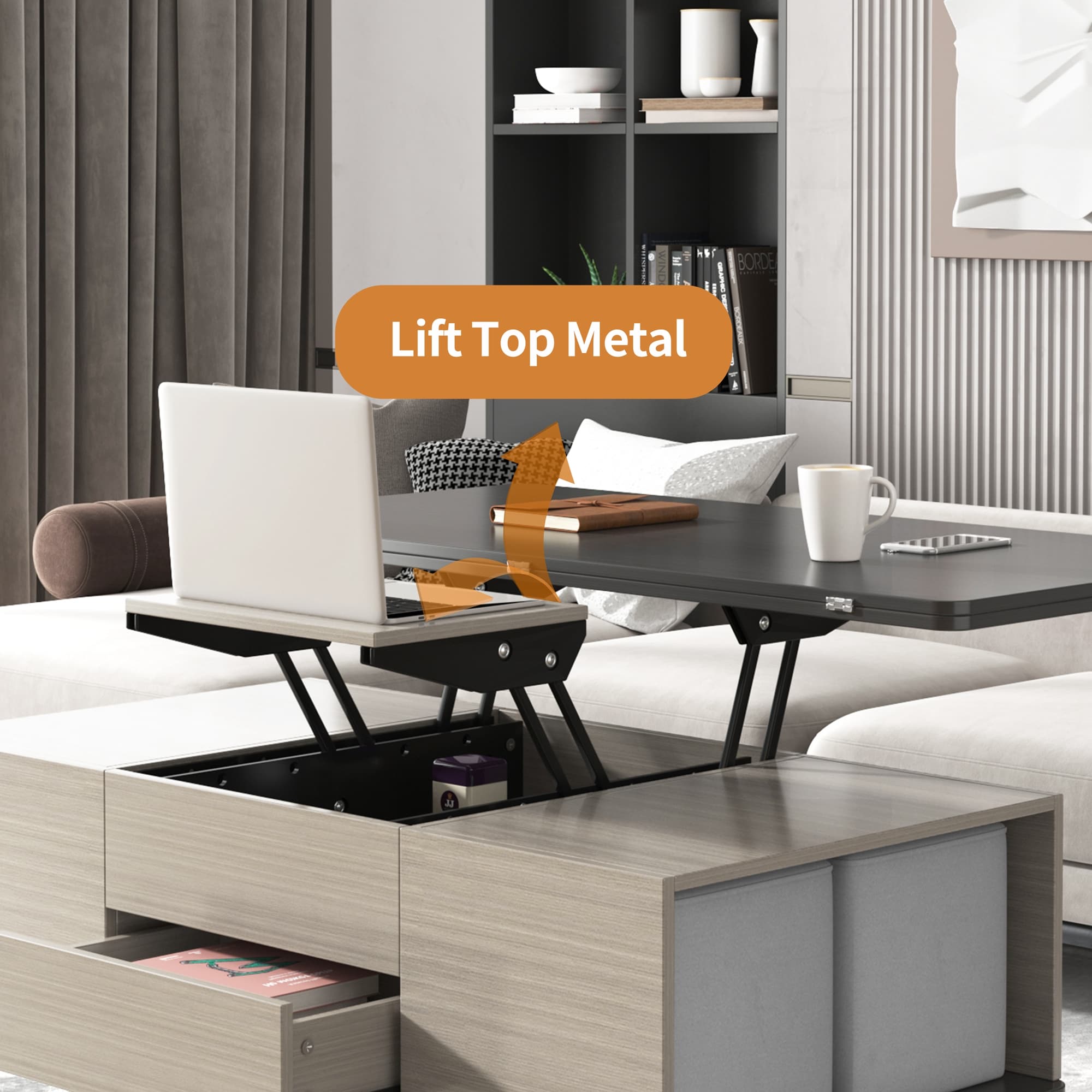 ModernLuxe L3P-CH307469AAG Coffee-Tables - View #8