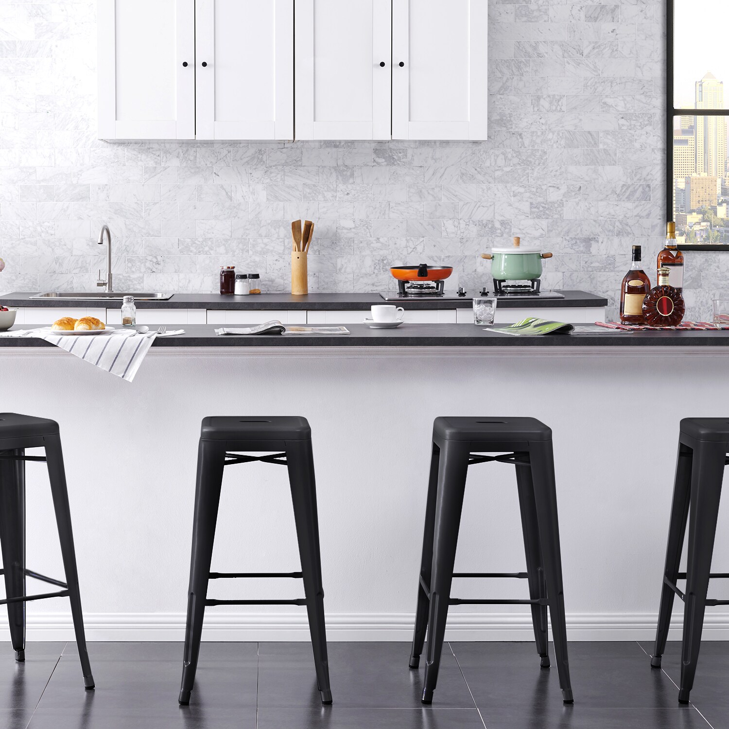 AC Pacific ACBS01-30-MB-4 stools - View #3
